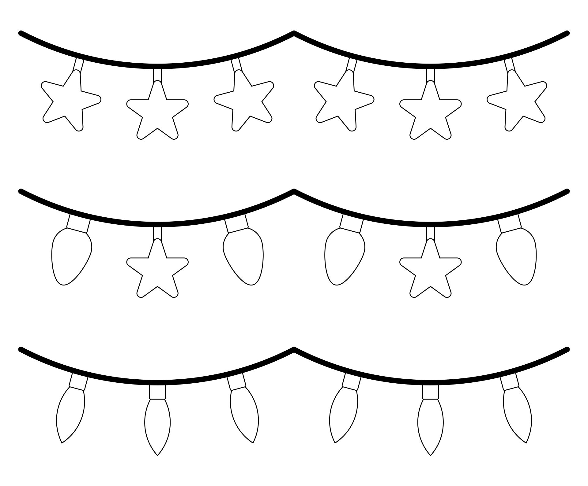 15 Best Coloring Pages Printable Christmas Lights - printablee.com
