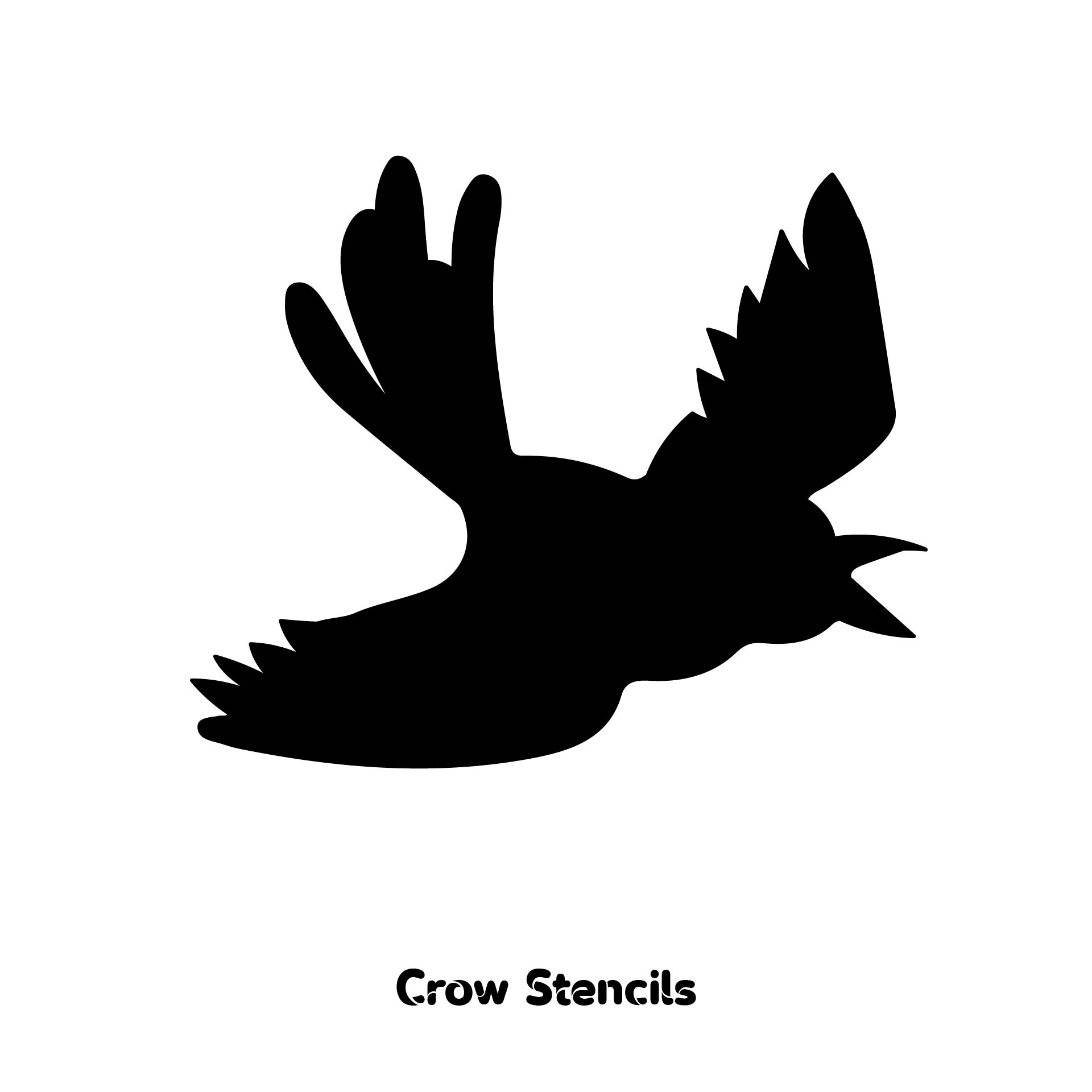 Crow Stencils Clip Art