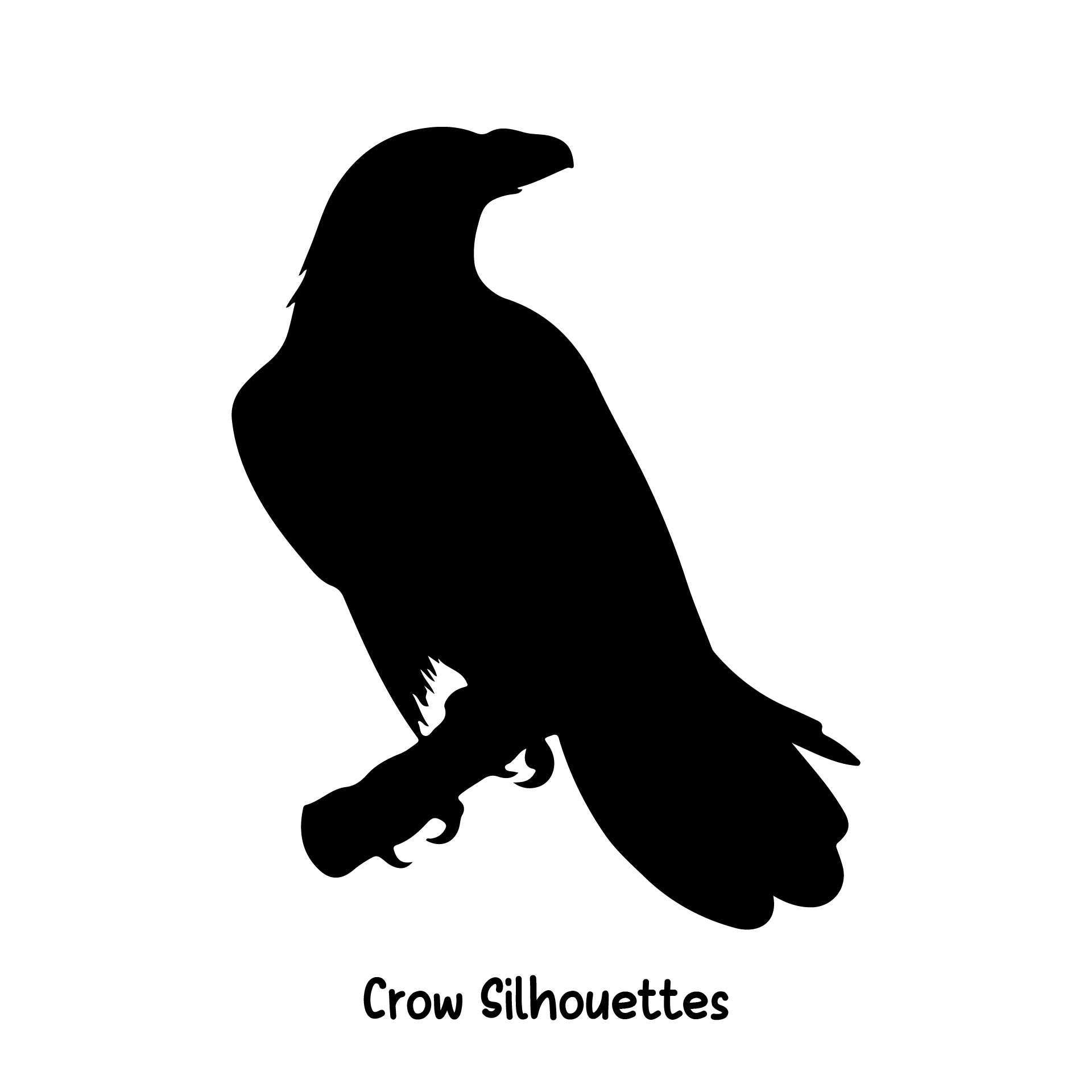 Crow Template Clip Art