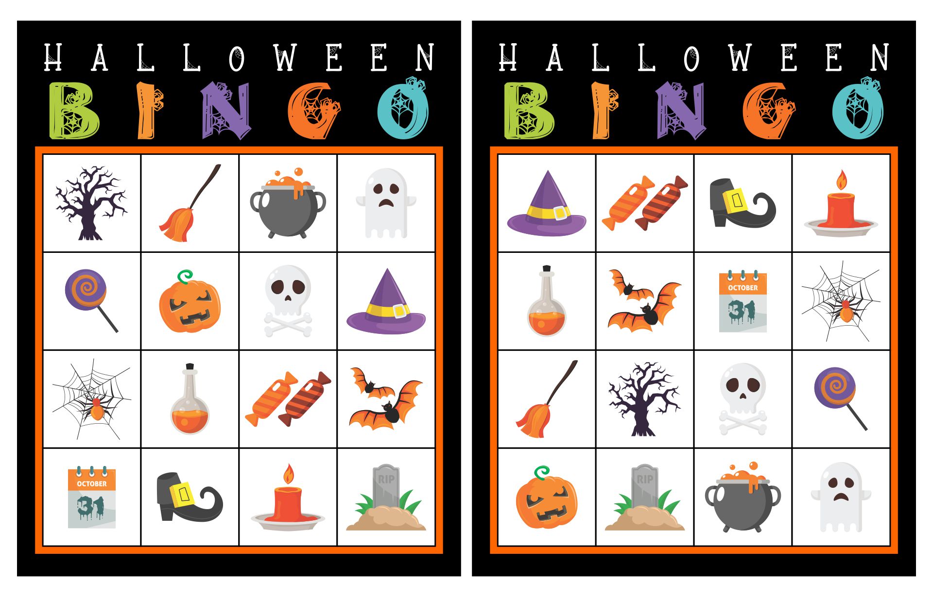 DIY Halloween Costume Bingo