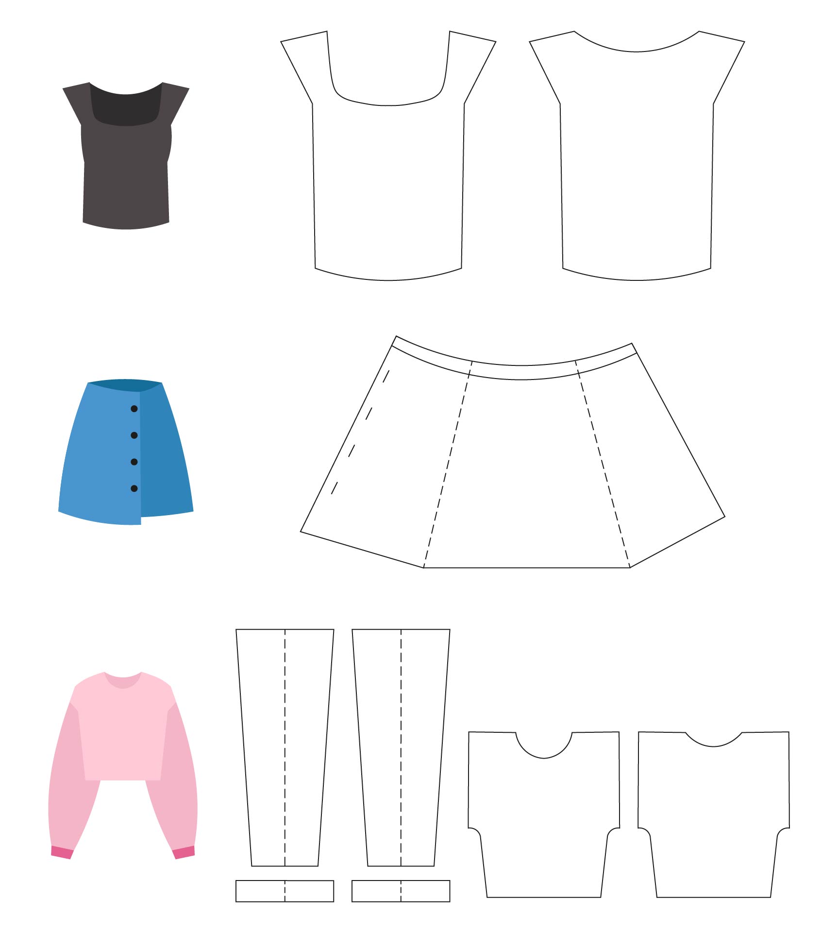 How To Draft Patterns For DIY Barbie Clothes The Shapes Of Fabric 