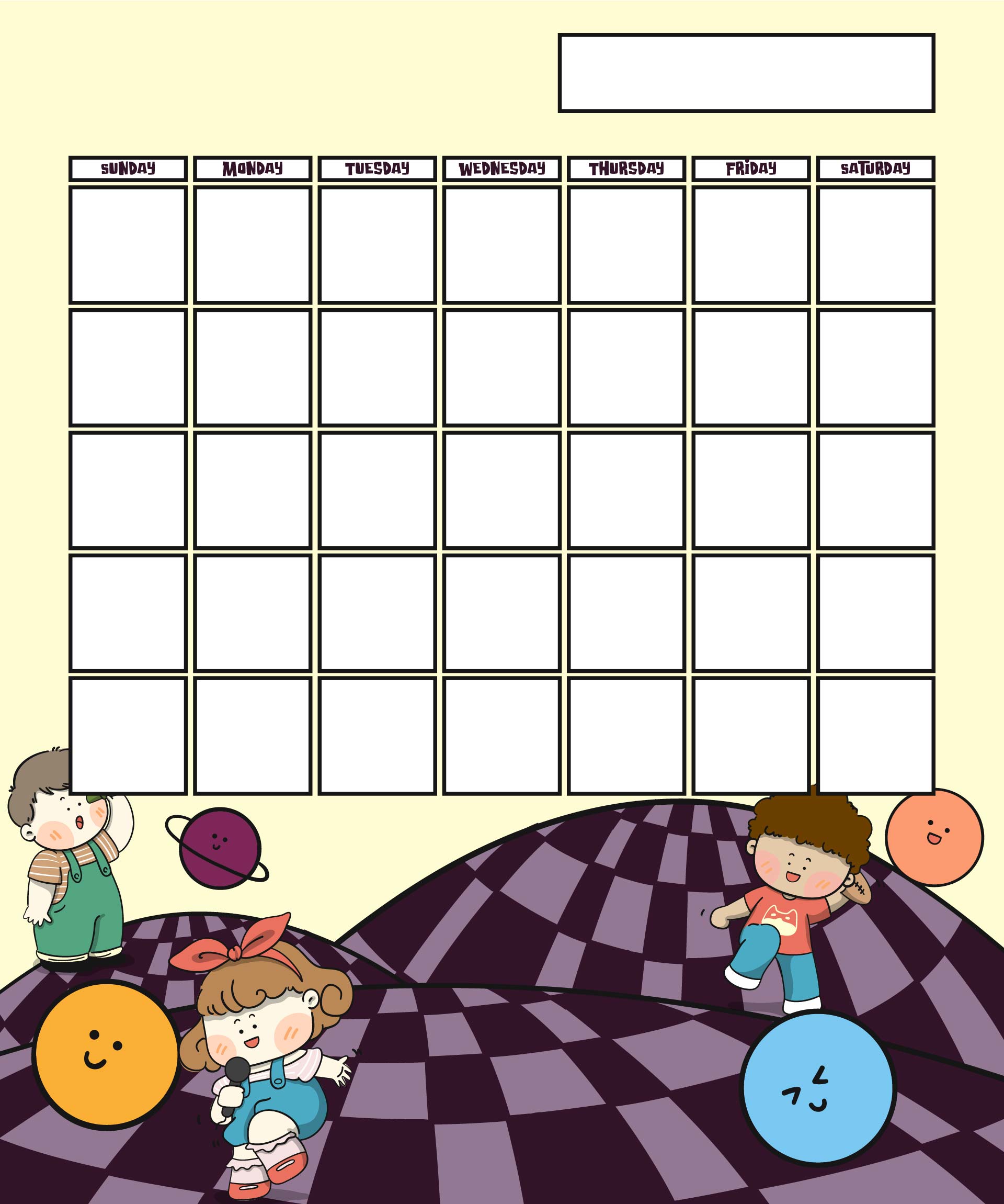 Printable Blank Calendar Print Out All In One Photos