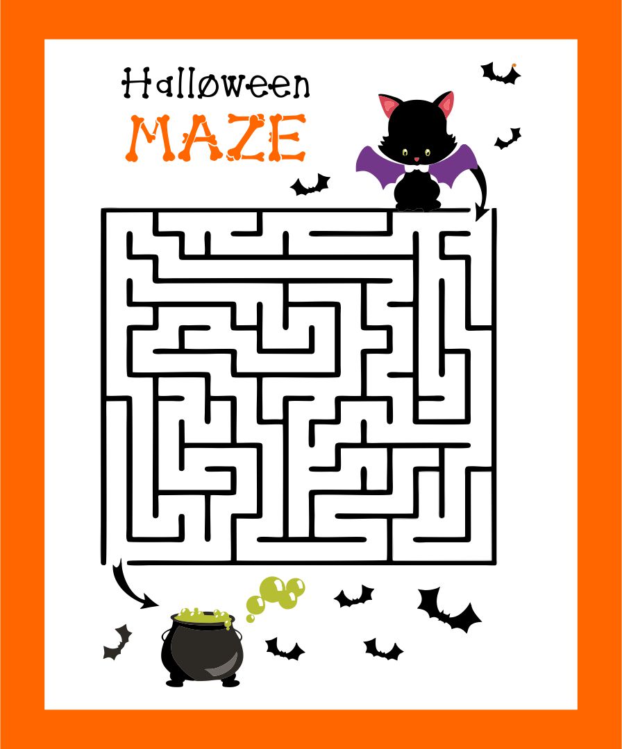 Printable Halloween Activity Pages