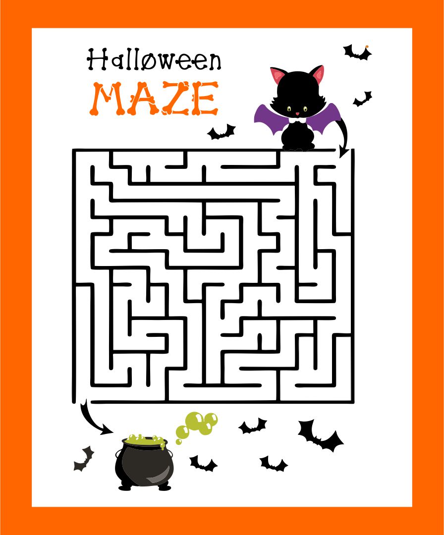  Halloween Printables Coloring Activities