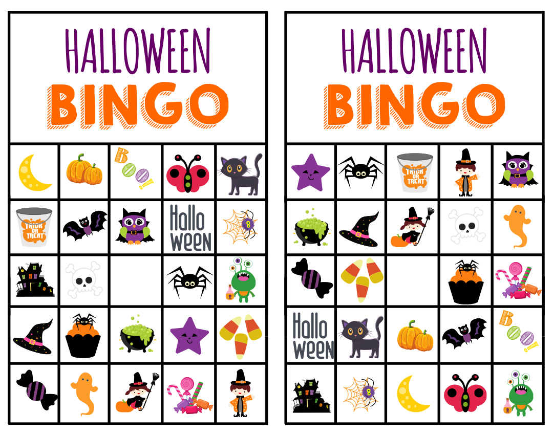 15 Best Printable Halloween Bingo Game Printablee