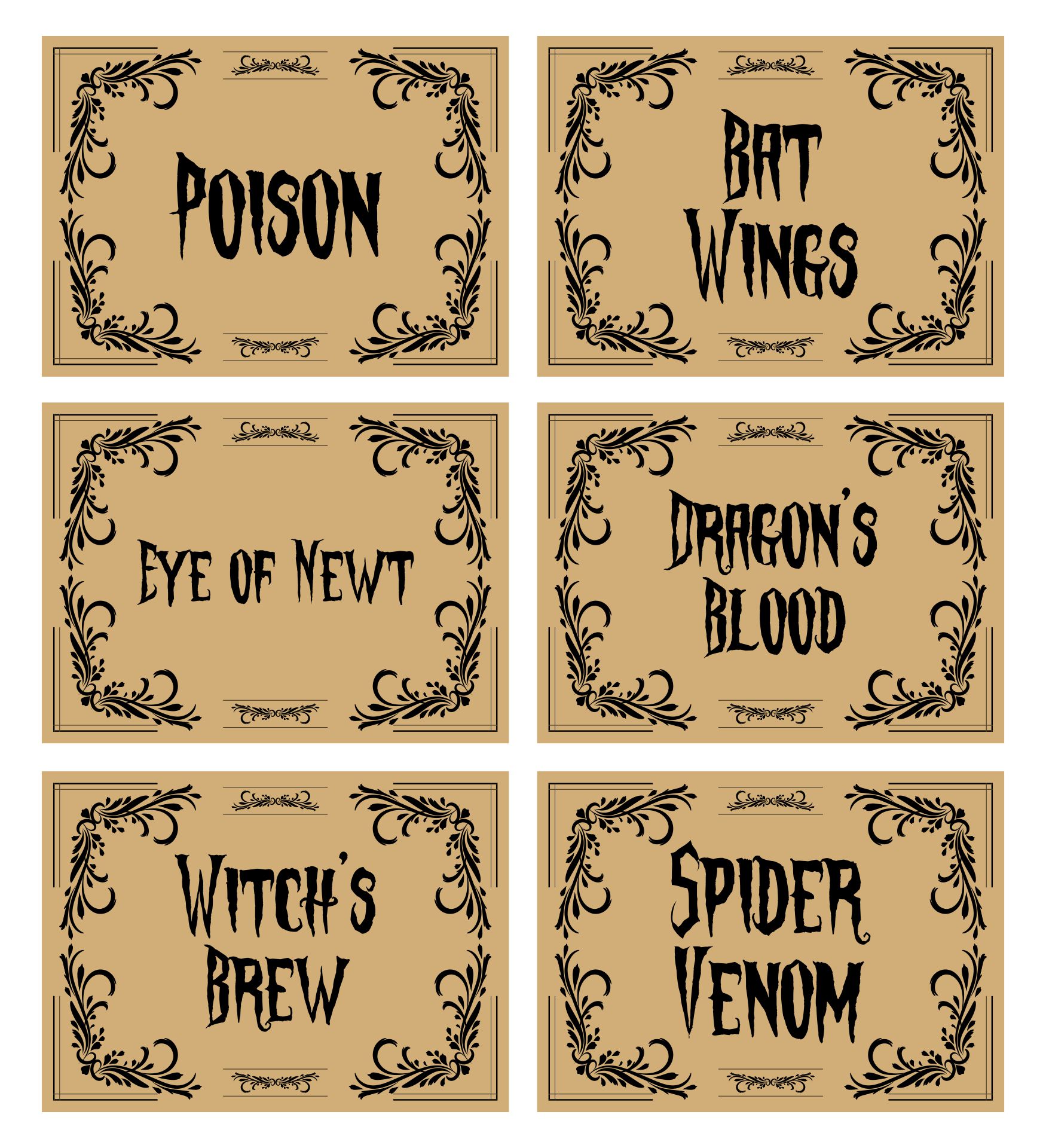 15 Best Free Vintage Printable Halloween Labels PDF For Free At Printablee