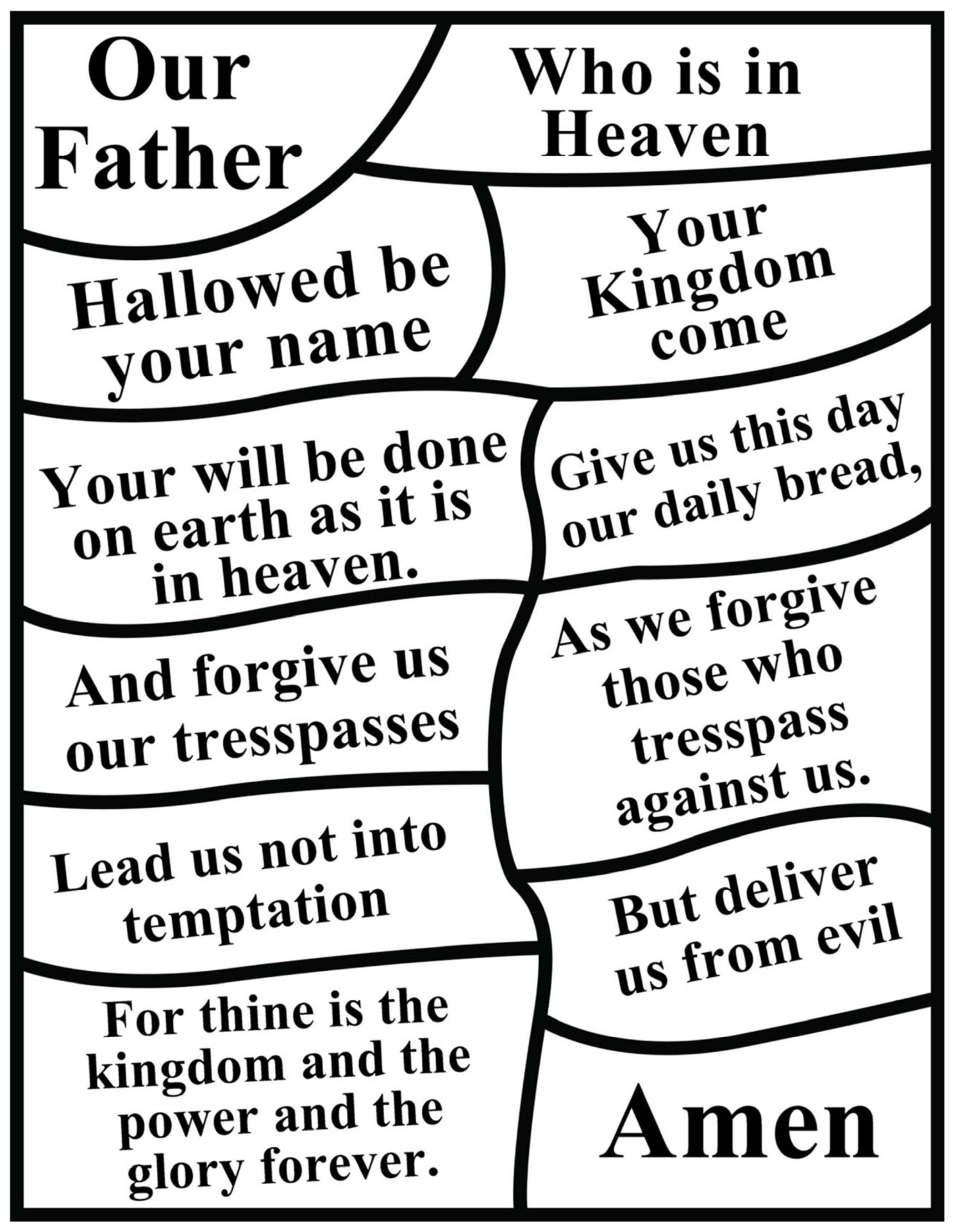 Lords Prayer Puzzle