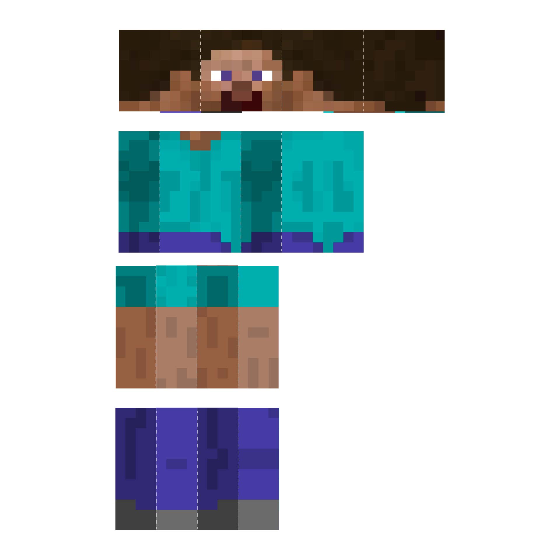 Printable Minecraft Steve - Printable Blank World