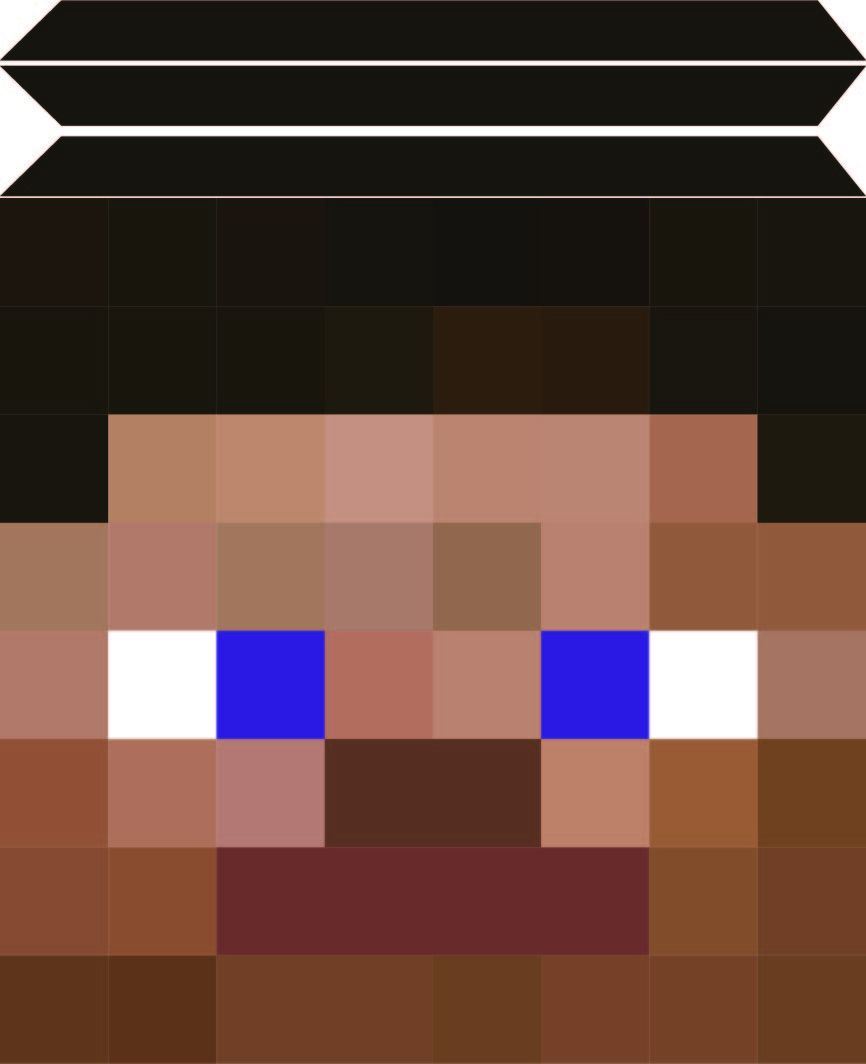 minecraft steve face print out