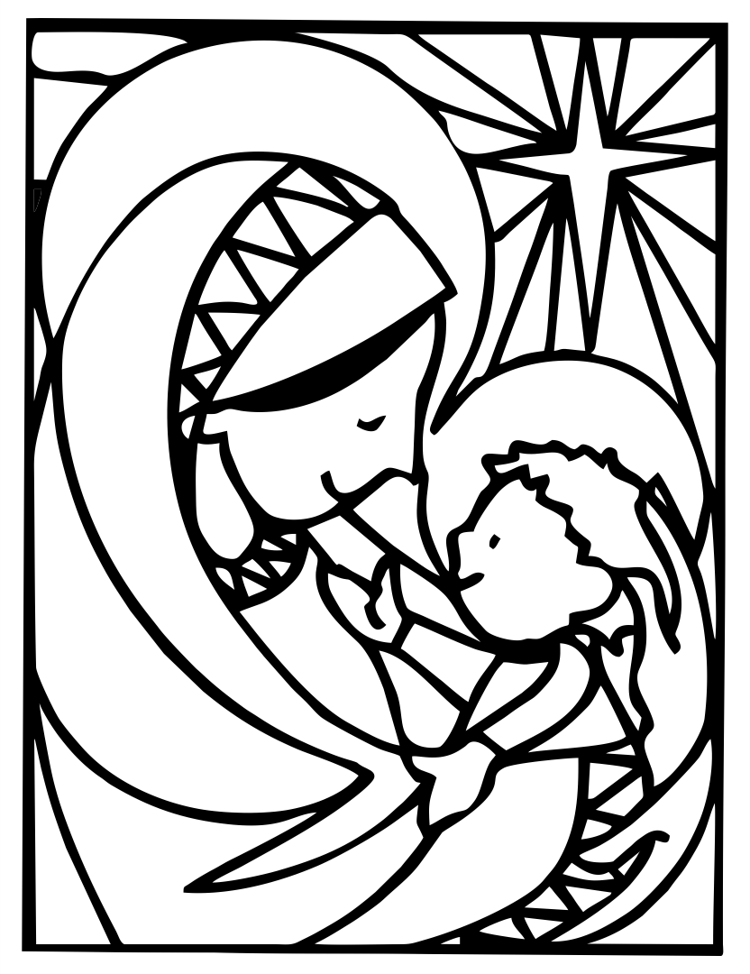 4 Best Christian Christmas Printable Coloring Pages Printablee Com