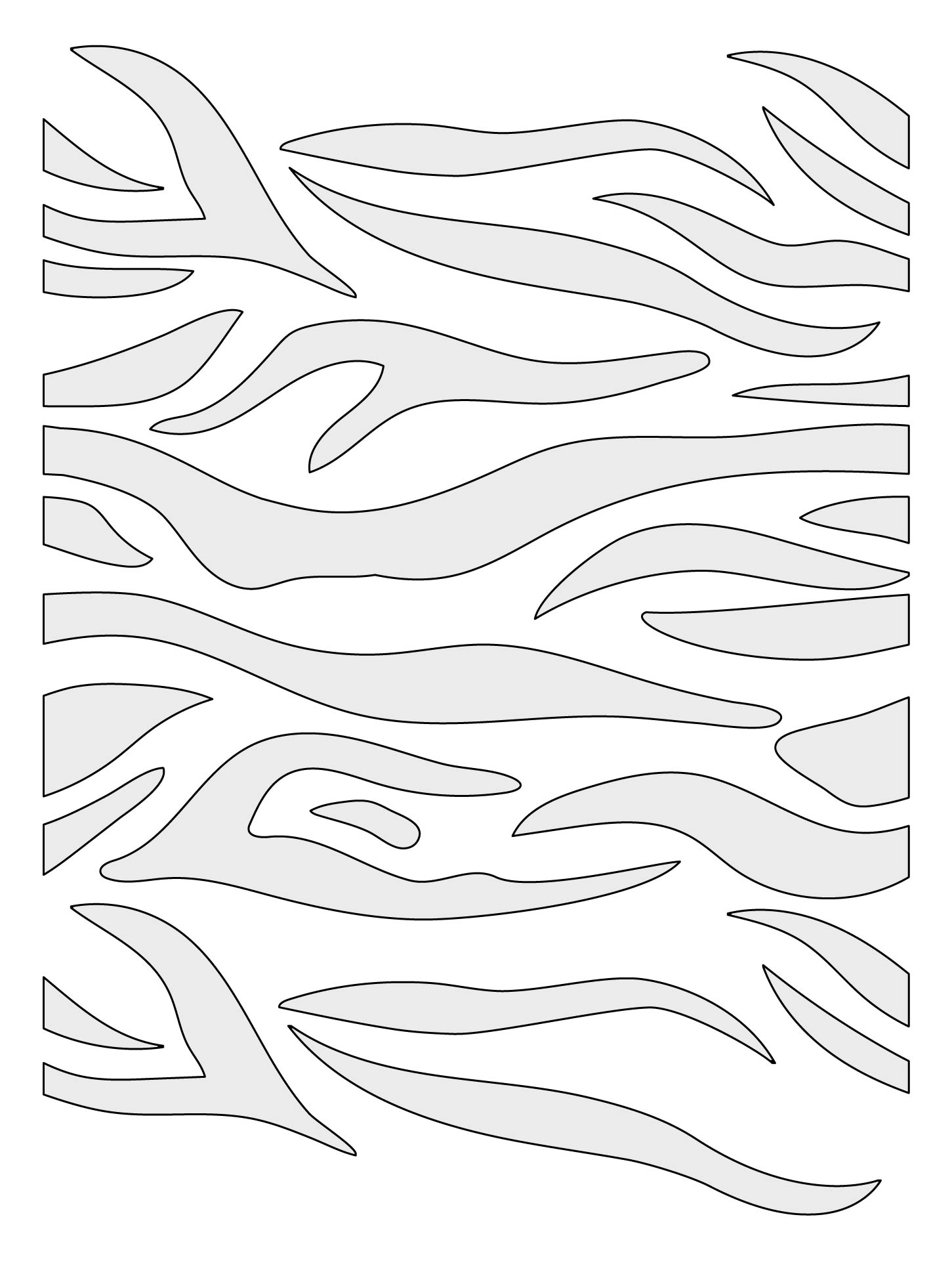 Tiger Stripe Camo Stencil Printable