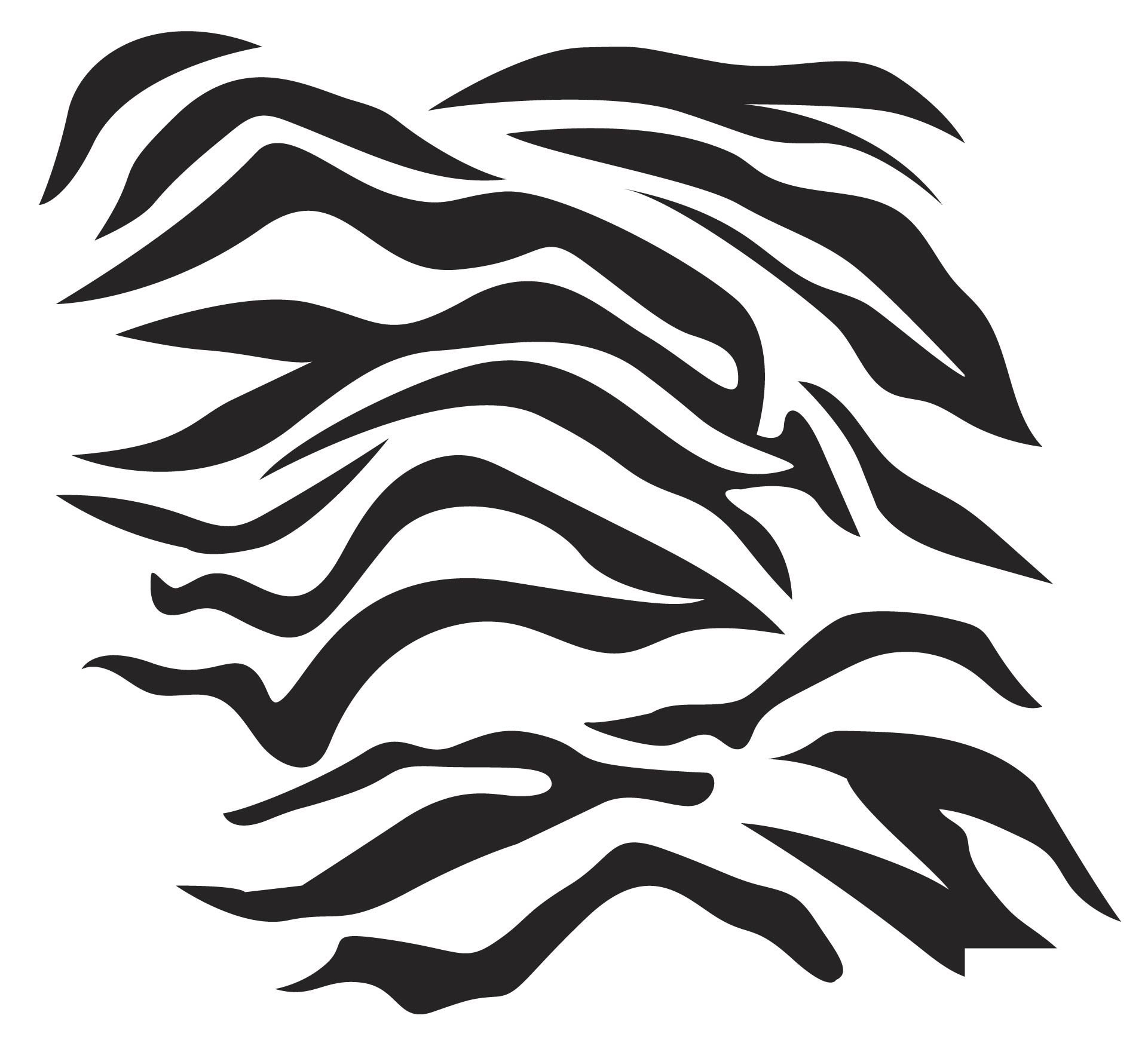Tiger Stripe Camo Stencil