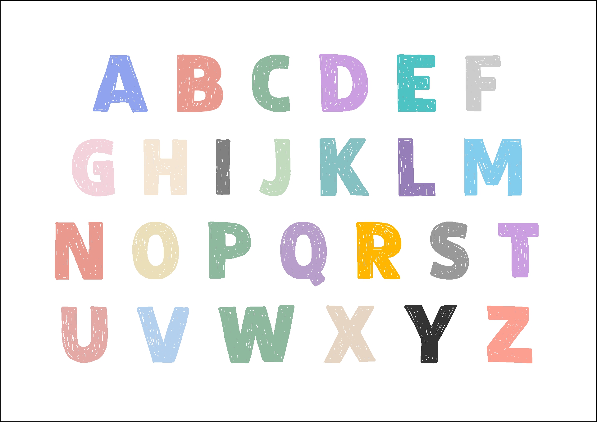 3 Inch Alphabet Letters - 12 Free PDF Printables | Printablee