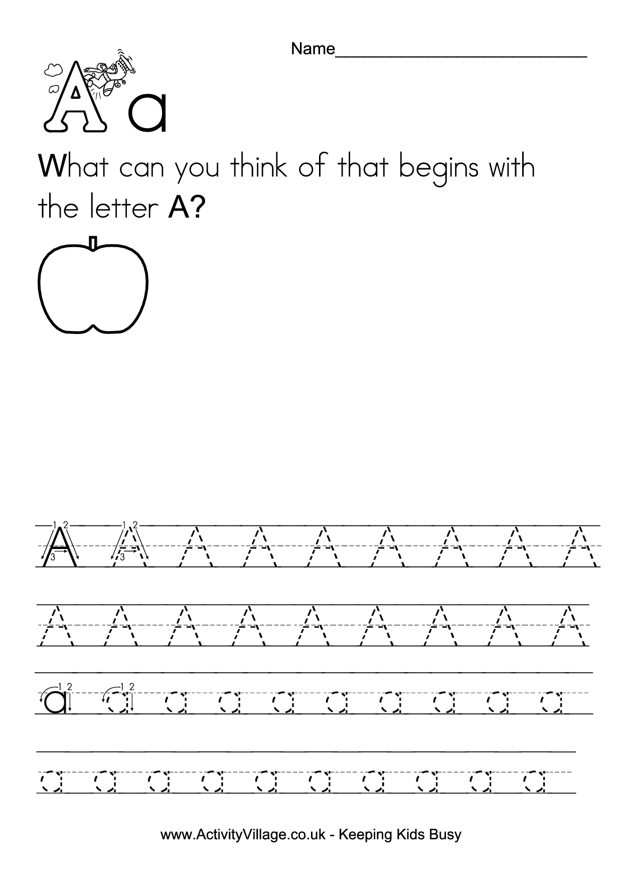 6 Best Images of Free Printable Alphabet Handwriting Worksheets ...
