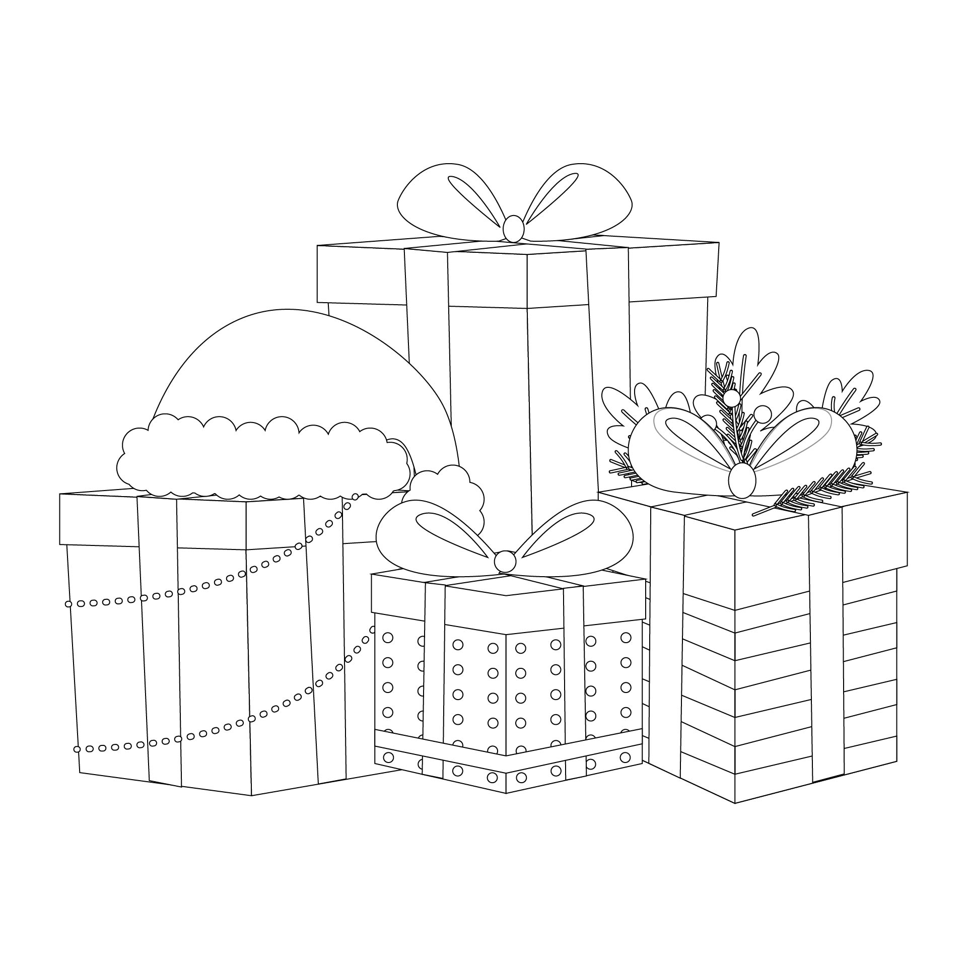 Christmas Present Template Printable Printablee
