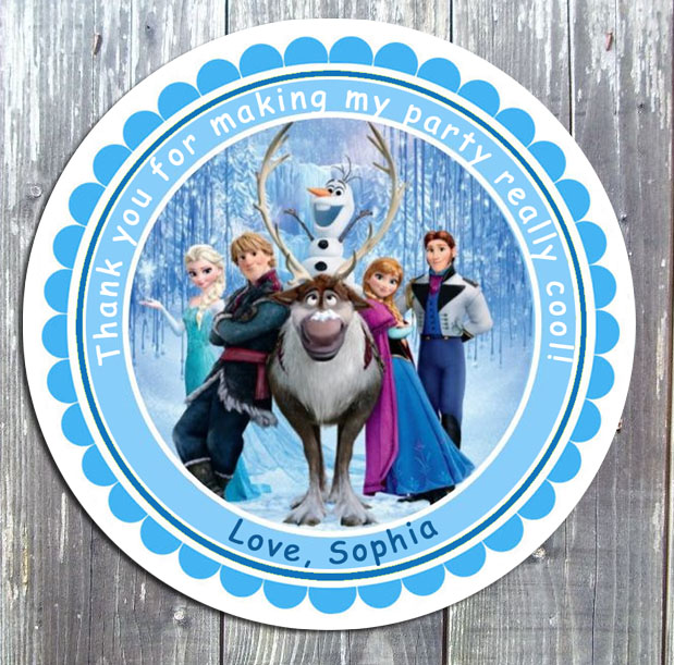 Disney Frozen Birthday Printable Gift Tags