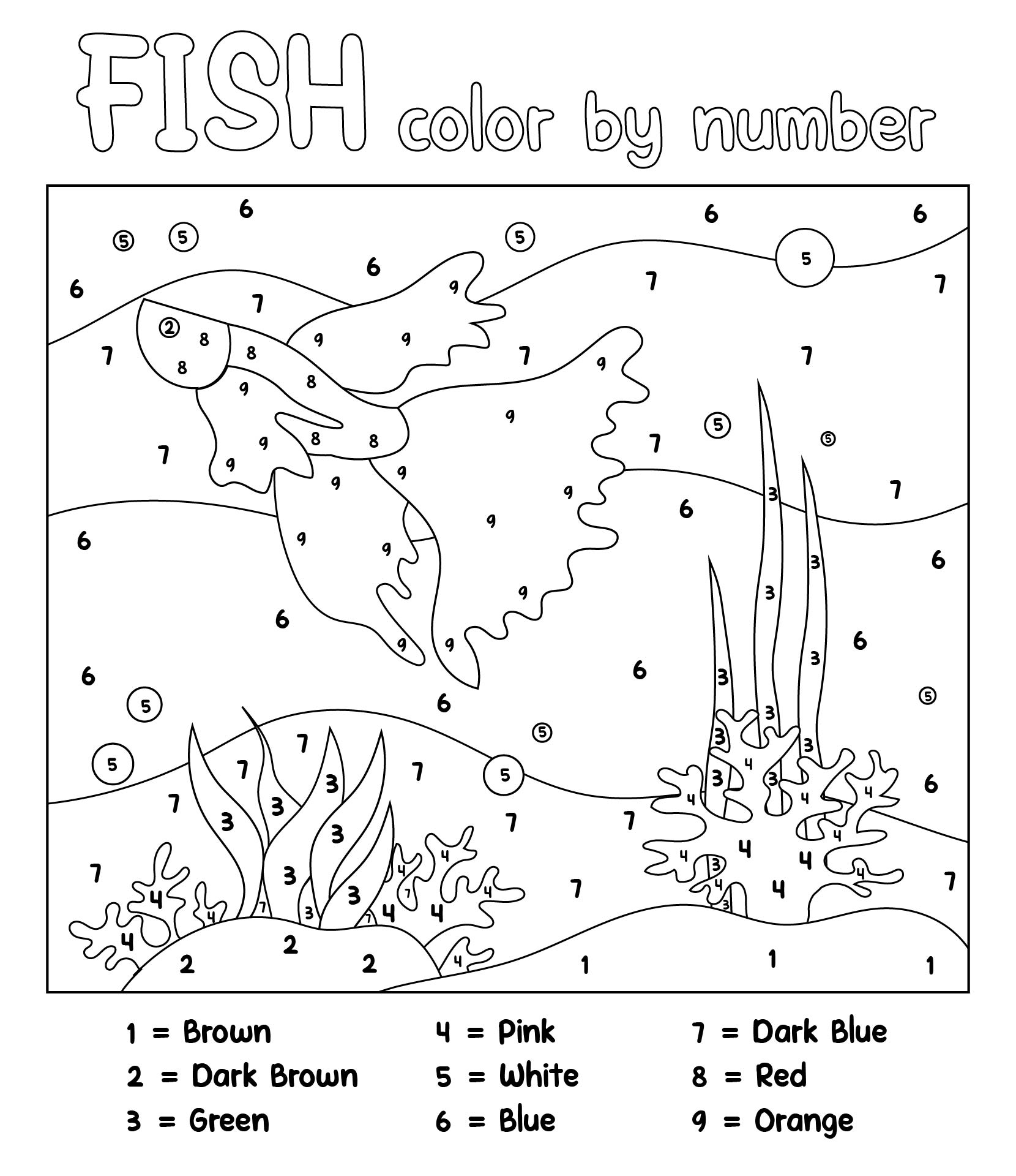 Easy Paint By Number - 10 Free PDF Printables | Printablee