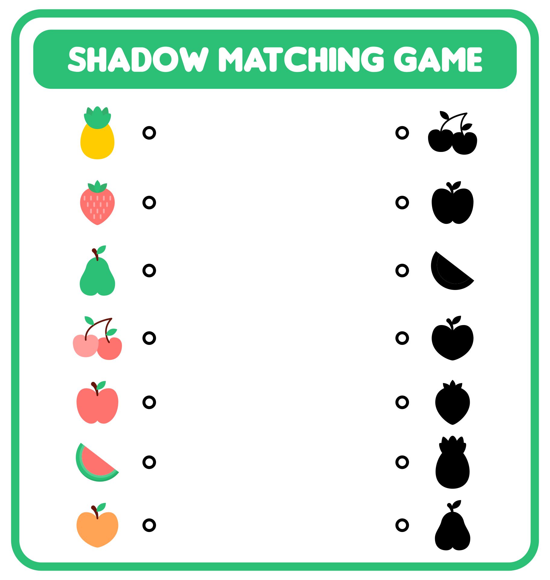 10 Best Free Printable Preschool Matching Worksheets PDF For Free At 