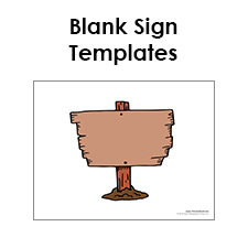 Printable Blank Sign Templates