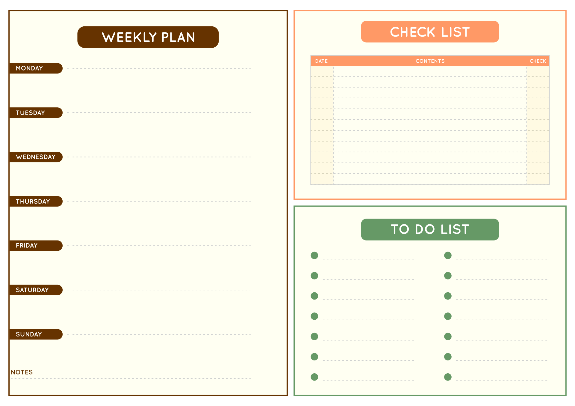 Printable Student Planner School