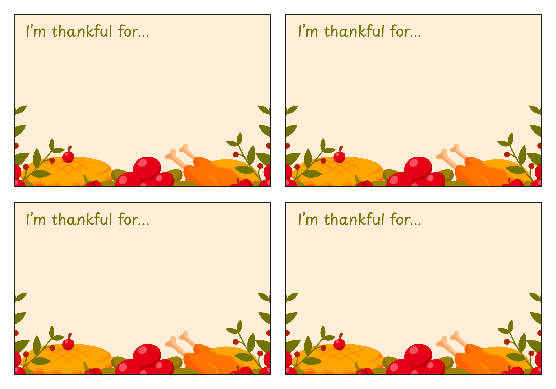 10 Best Happy Thanksgiving Free Printable Templates Printablee