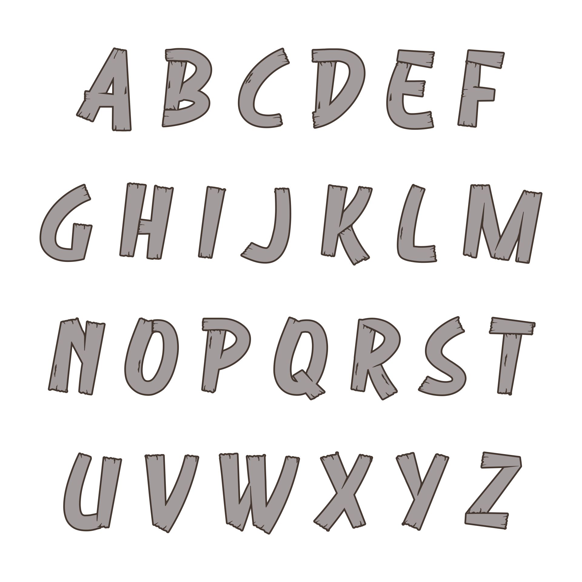 Camp Font - 6 Free PDF Printables | Printablee