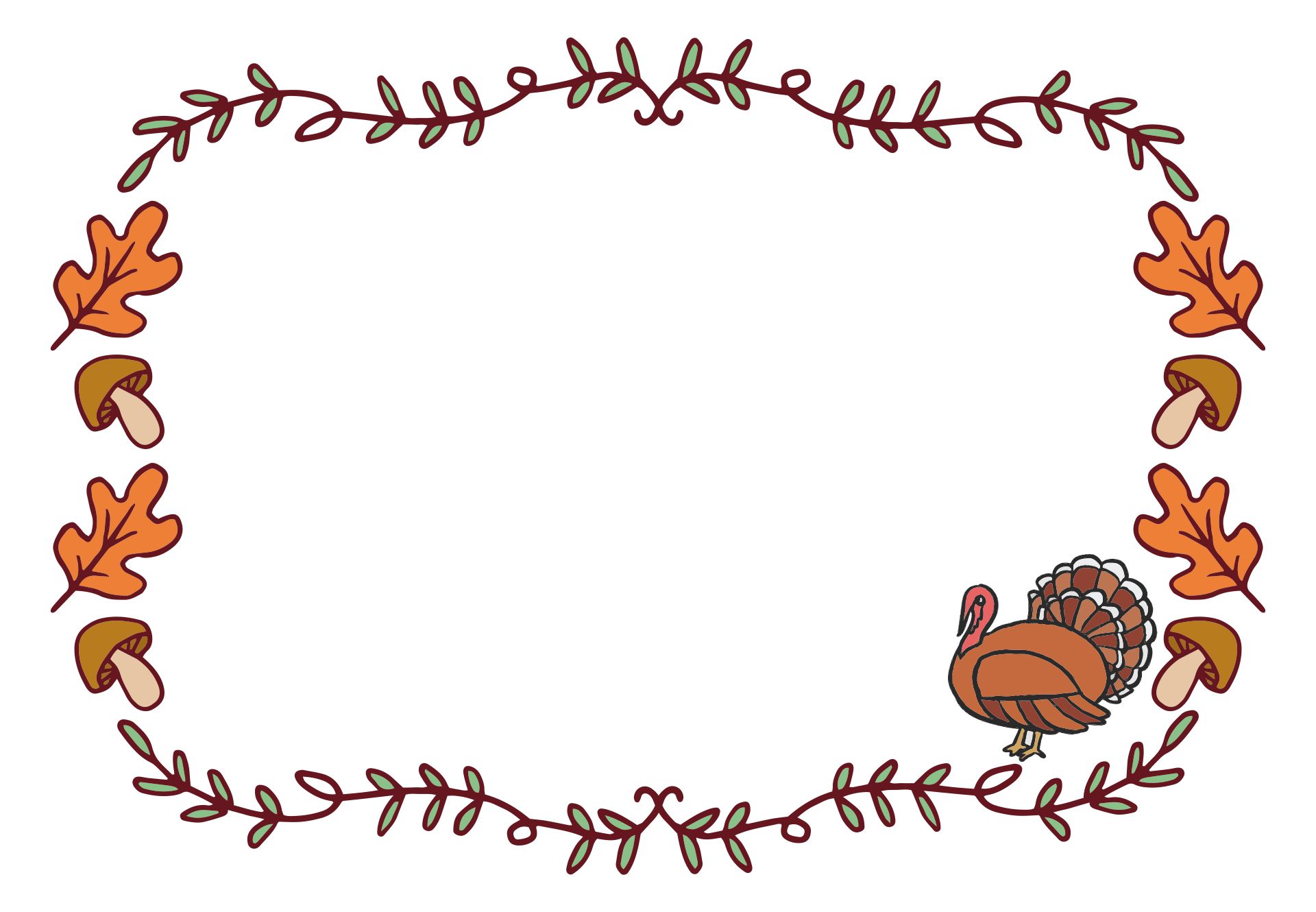 Happy Thanksgiving Clip Art Borders Free