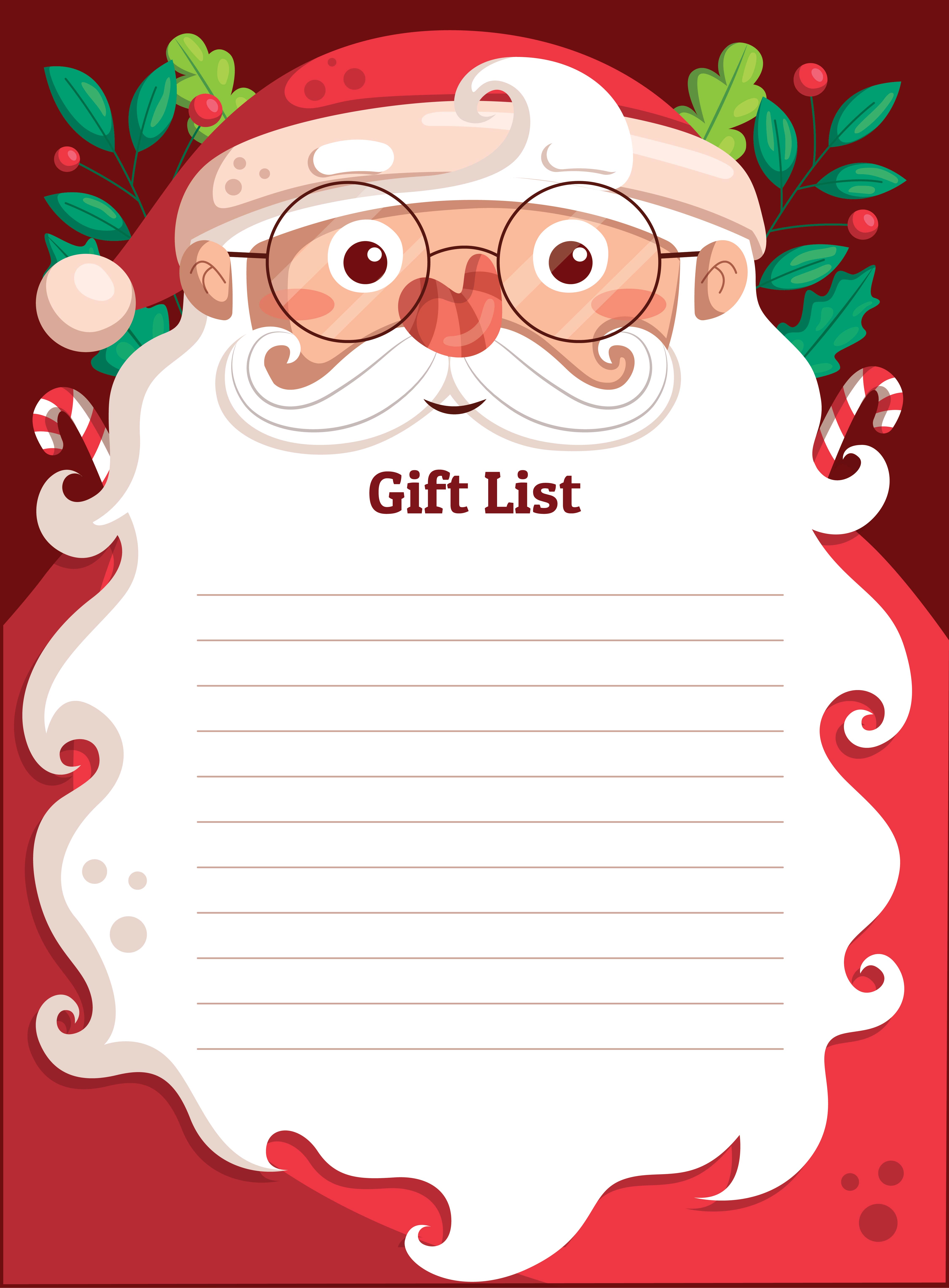 Christmas Present Template Printable