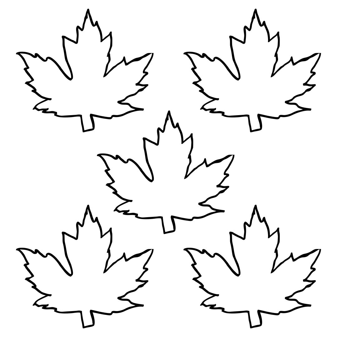 Printable Leaf Pattern Template