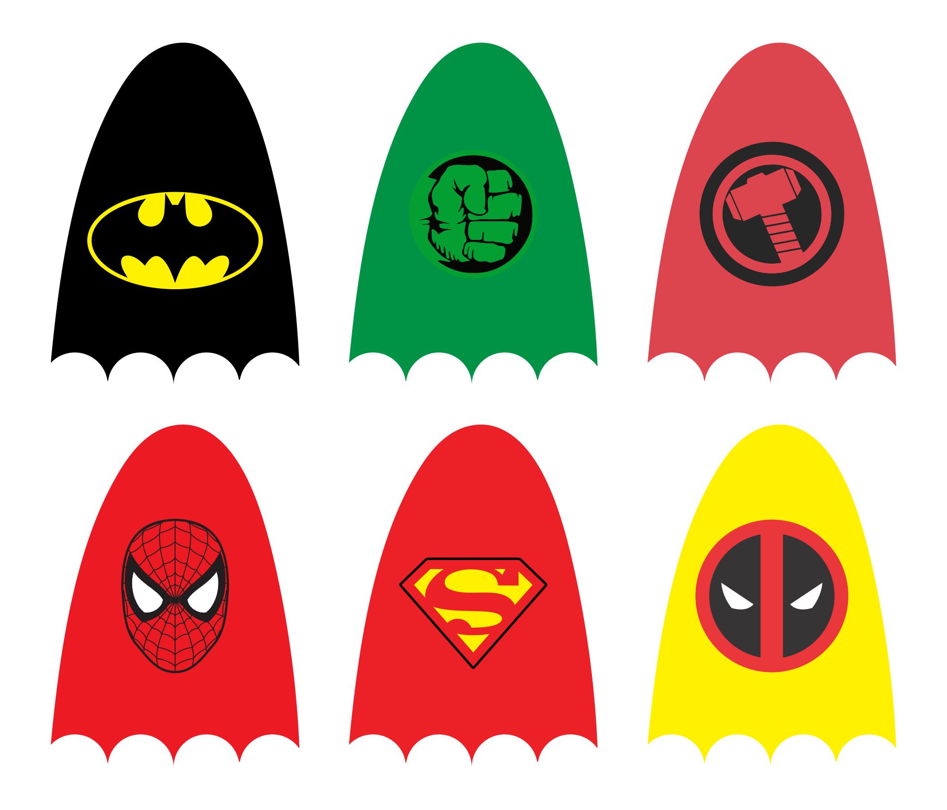 Superhero Lollipop Printables