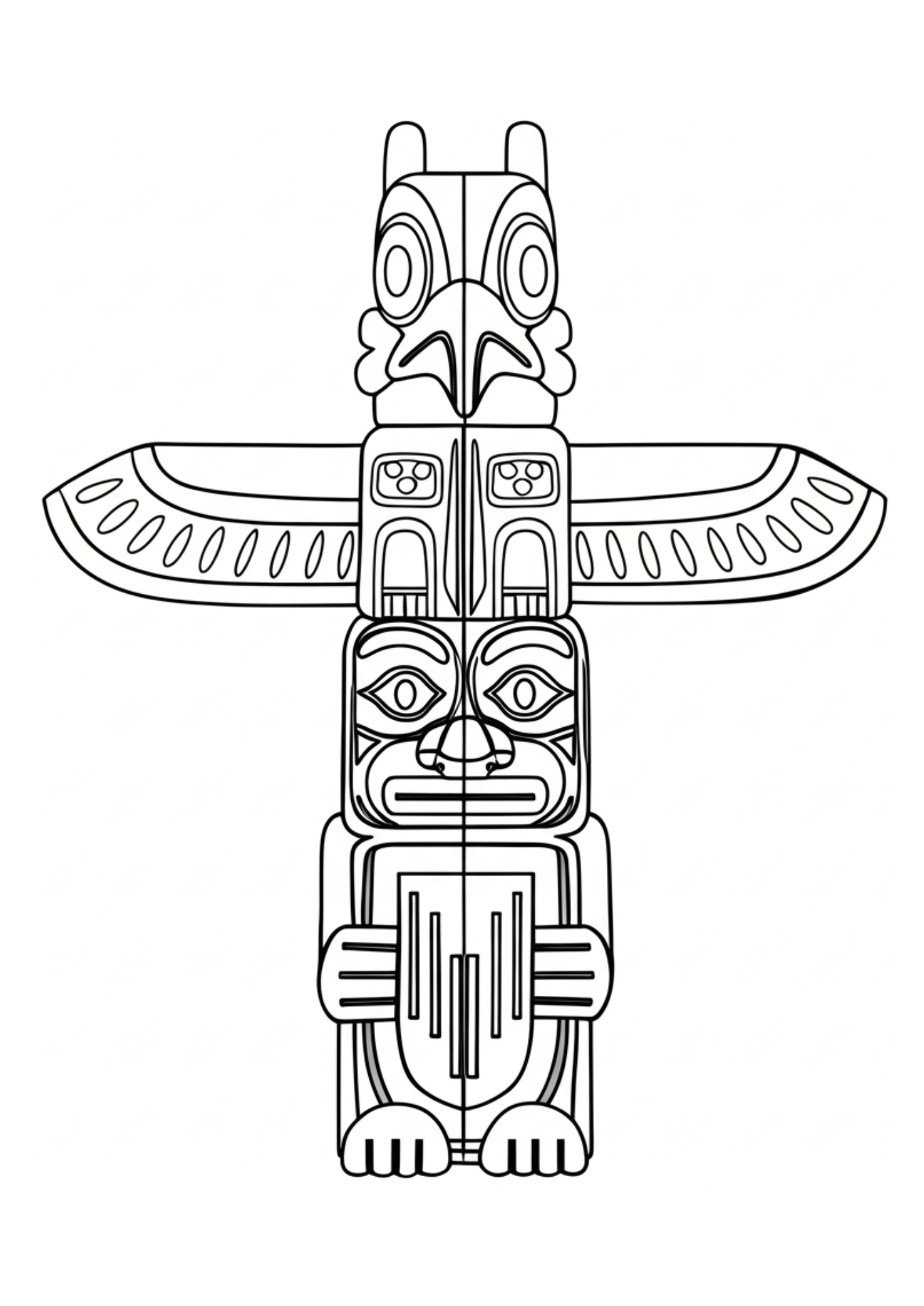 10 Best Printable Totem Pole Templates PDF For Free At Printablee