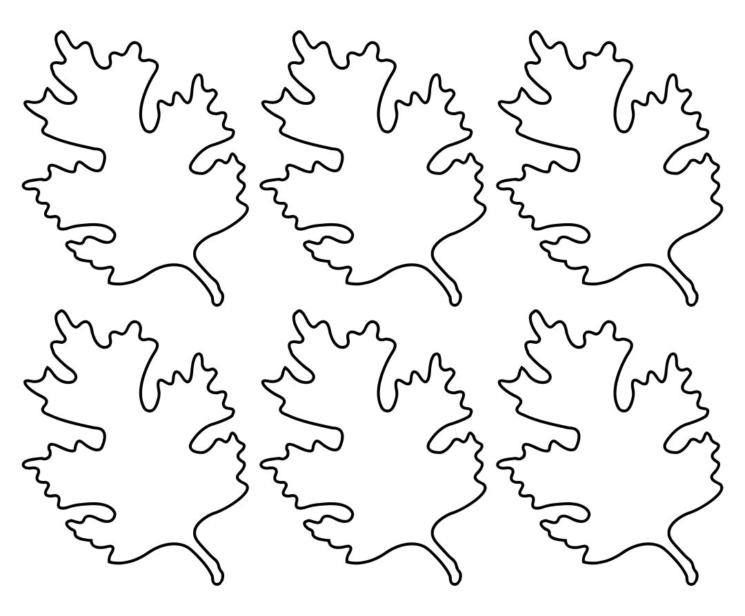Tree Leaf Cut Out Pattern
