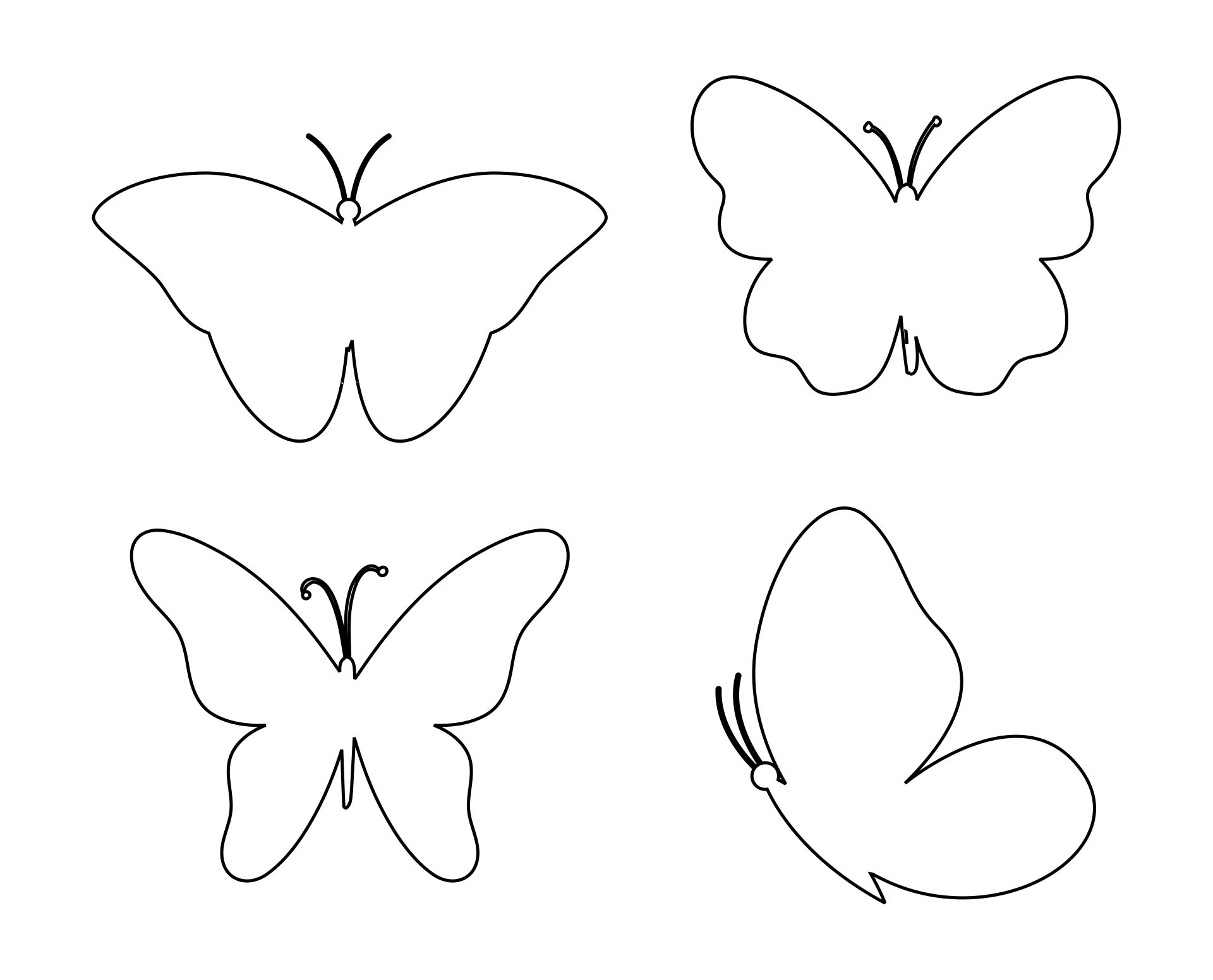 Butterfly Template Printable
