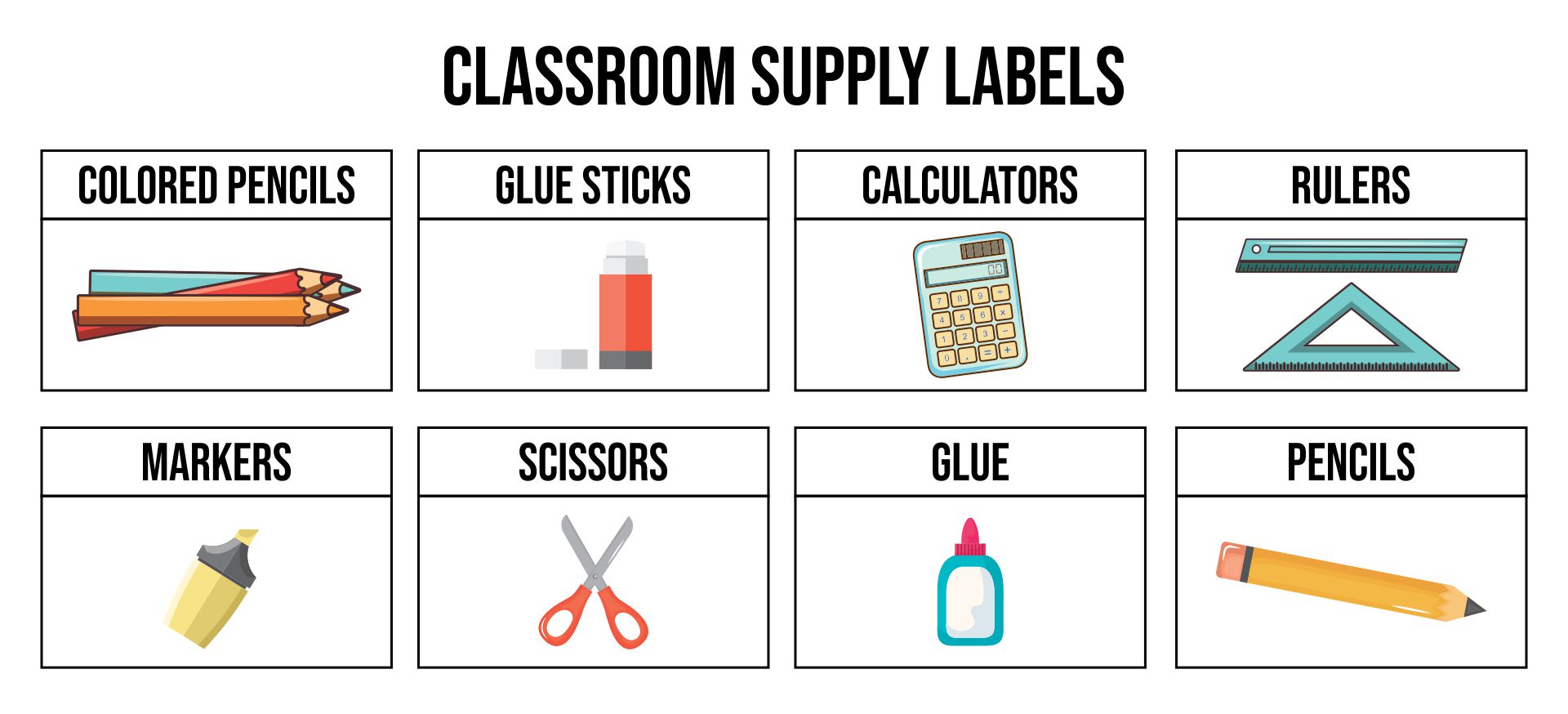 Classroom Labels Printable