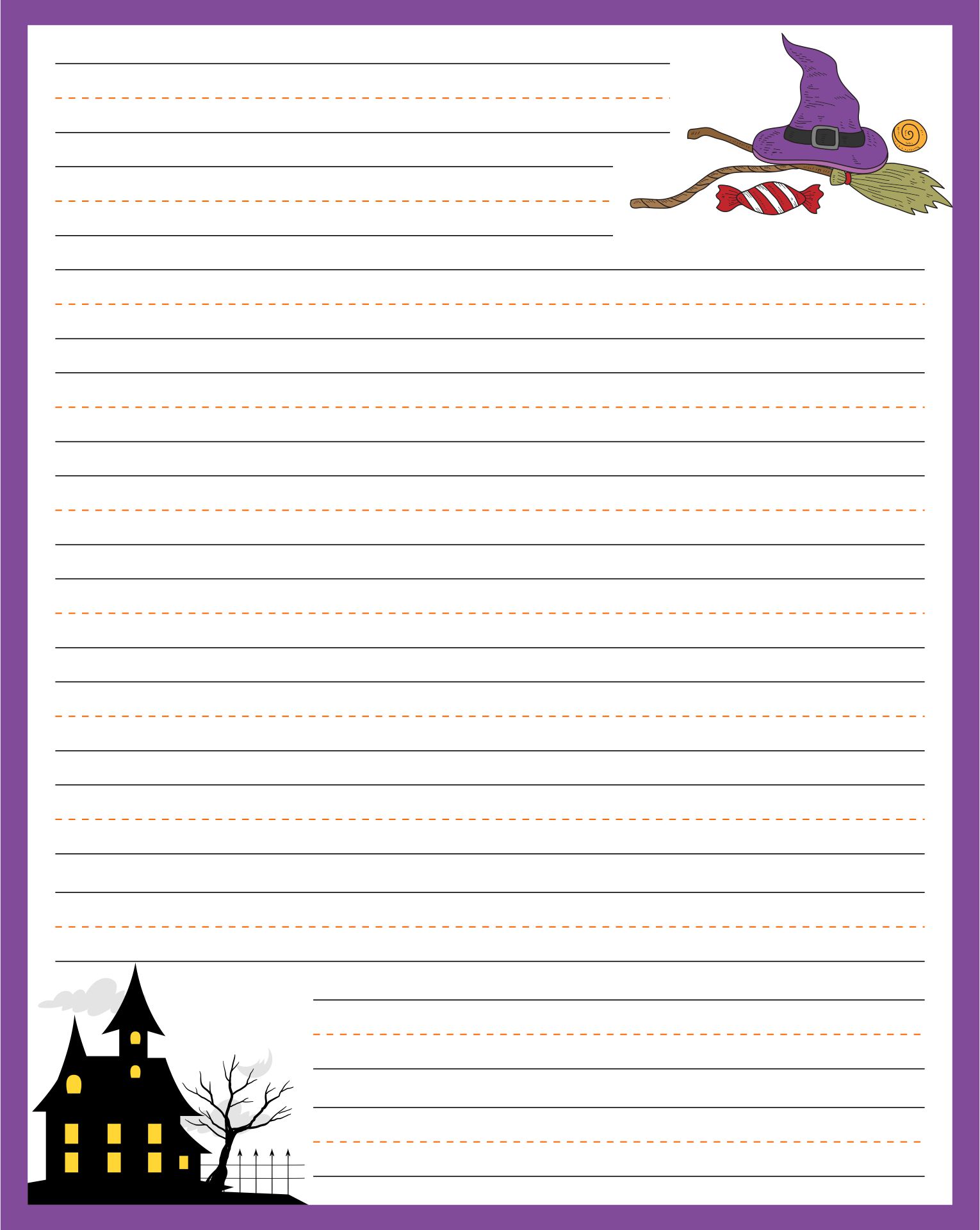 Printable Primary Lined Writing Paper