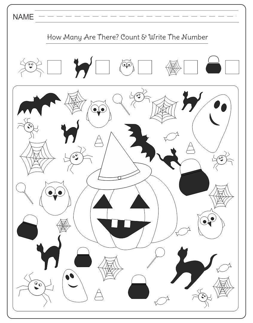 Halloween Activity Sheets