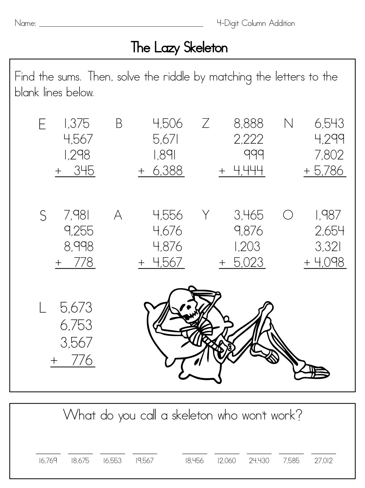  Kindergarten Printable 0-20 Halloween