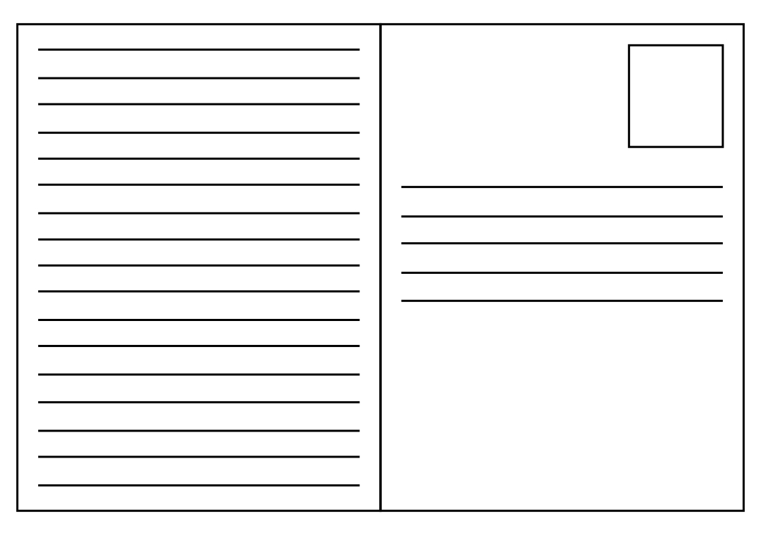 20 Best Blank Printable Christmas Postcards - printablee.com Within Postcard Template For Kids 20 Best Blank Printable Christmas Postcards - printablee.com Within Postcard Template For Kids