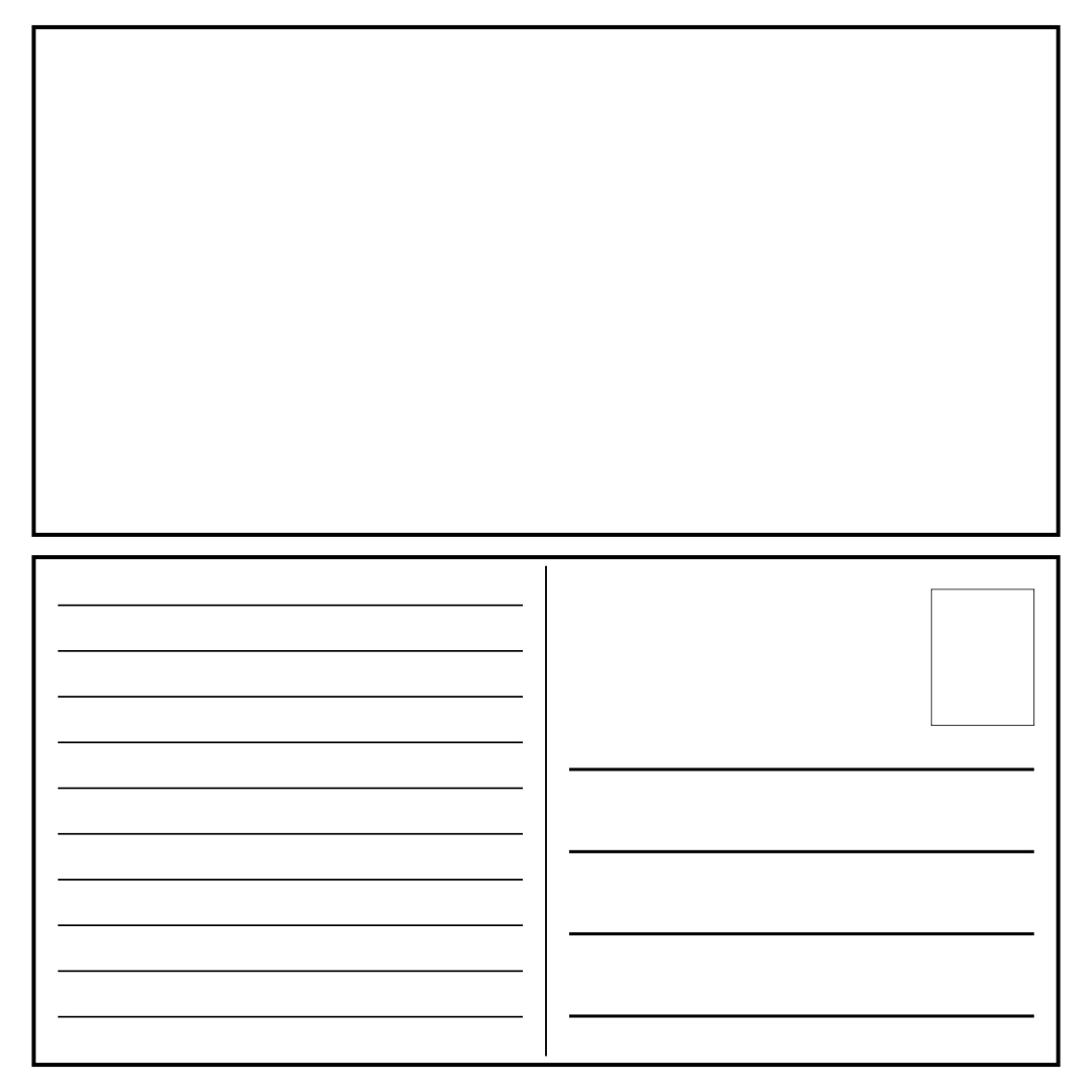 printable blank postcards Promotions Within Free Blank Postcard Template For Word