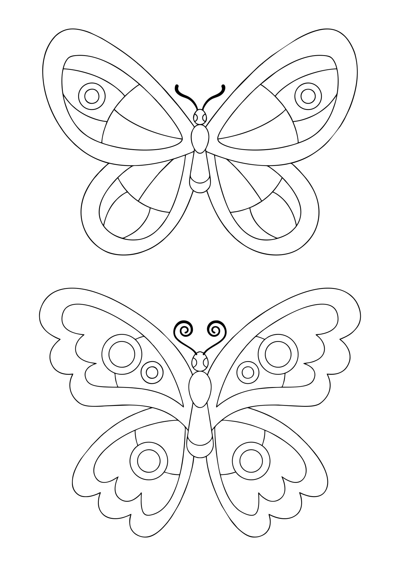 Stained Glass Butterflies Pattern