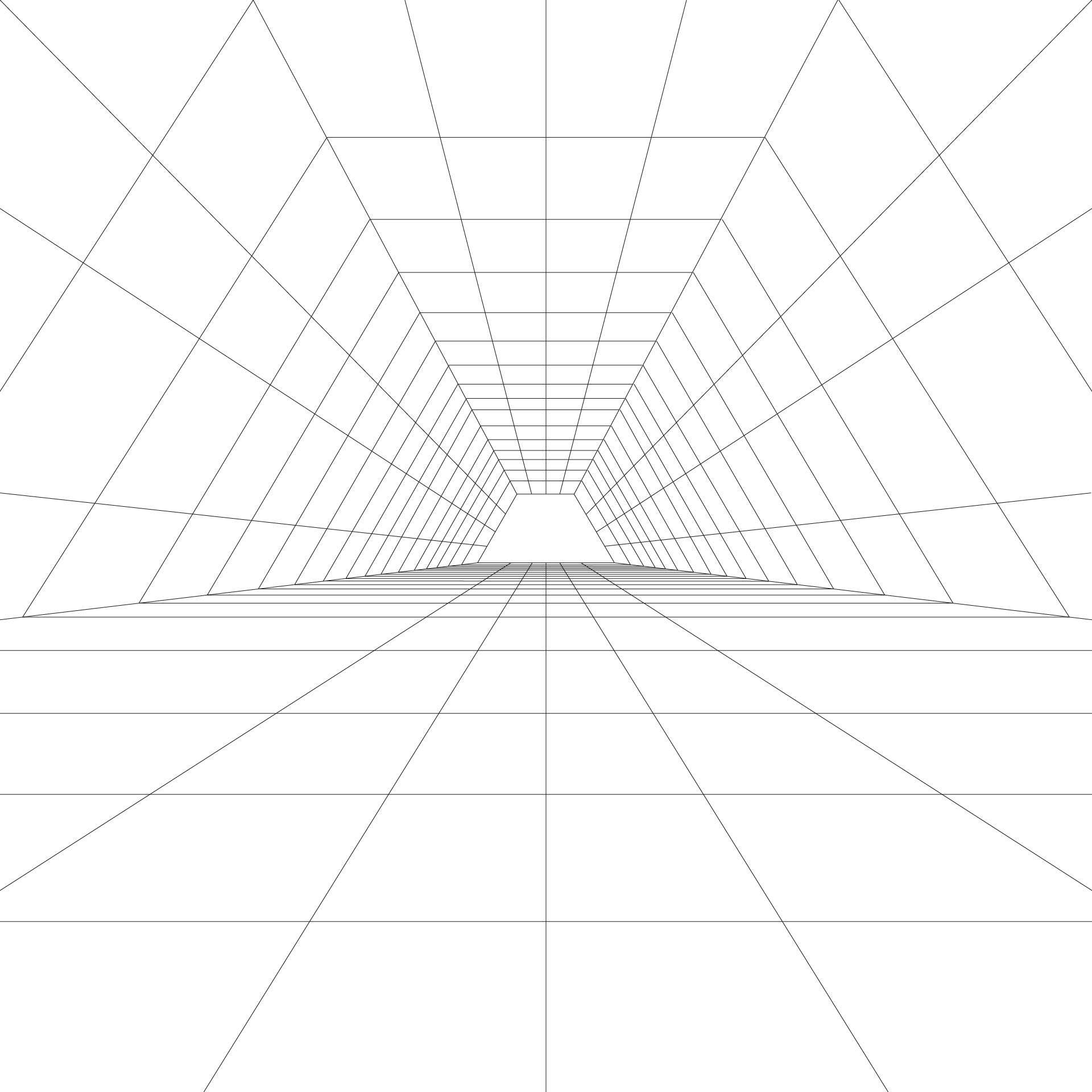 1 Point Perspective Grid Template