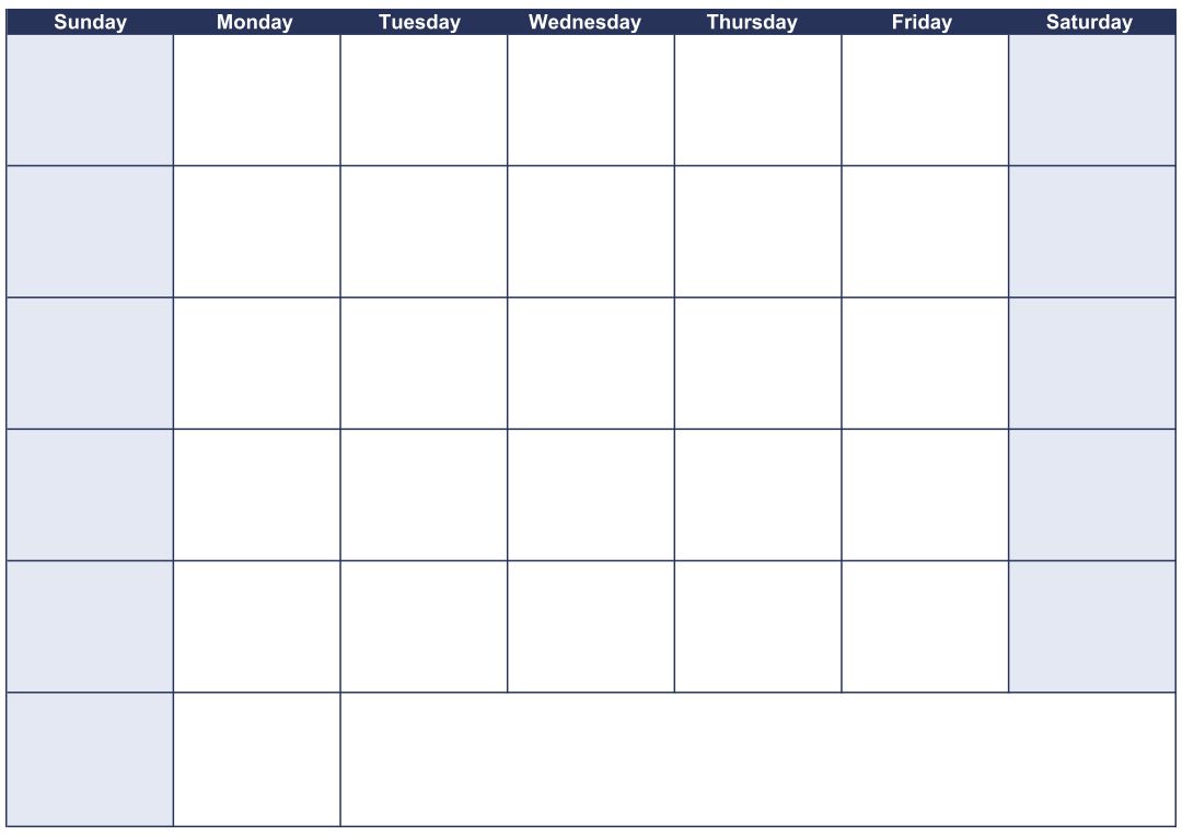30-Day Calendar - 10 Free PDF Printables | Printablee