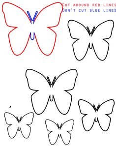 6 Best Images of Free Printable 3D Butterfly Template - Free Printable ...
