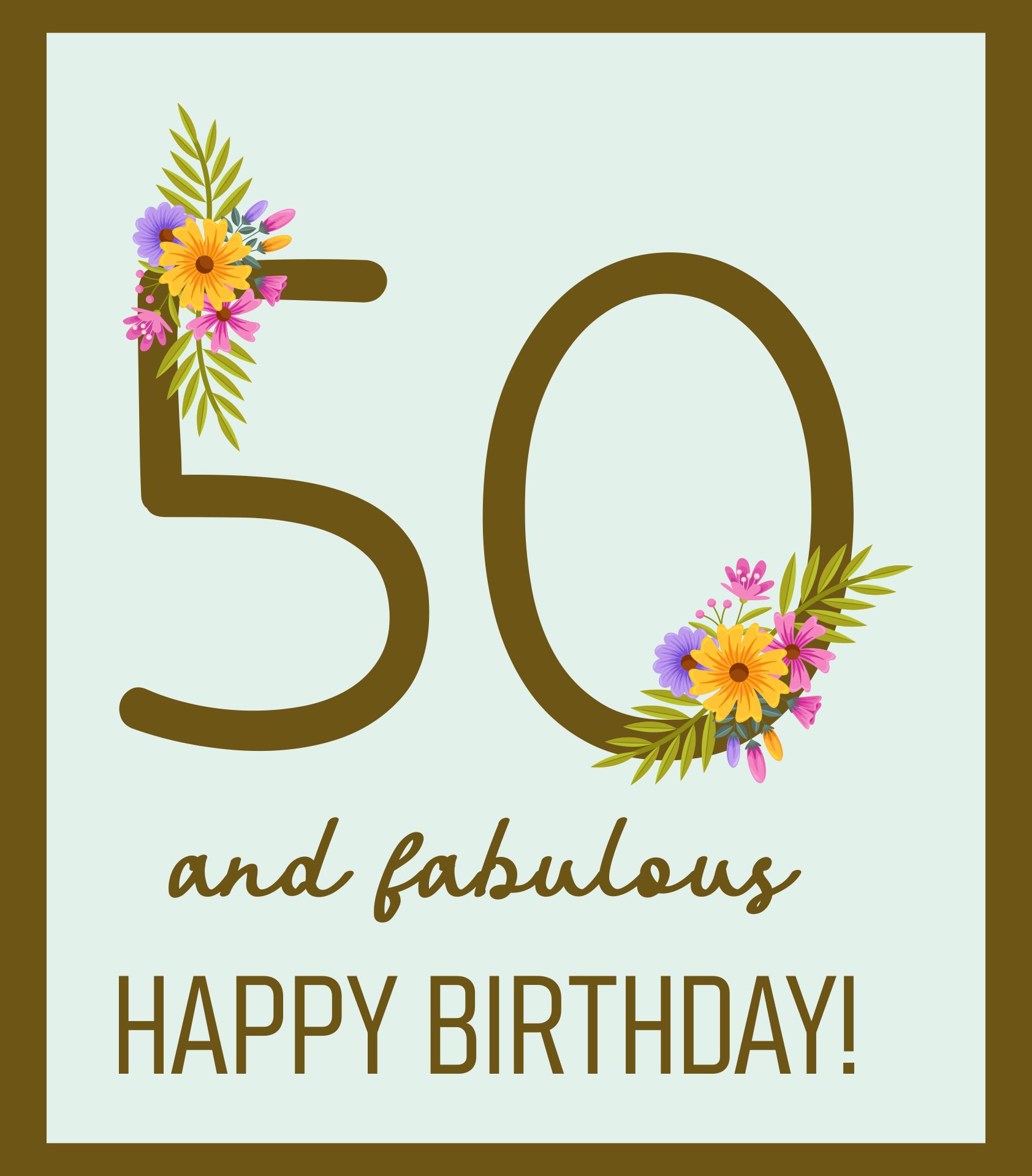 Free Printable 50th Birthday Certificates