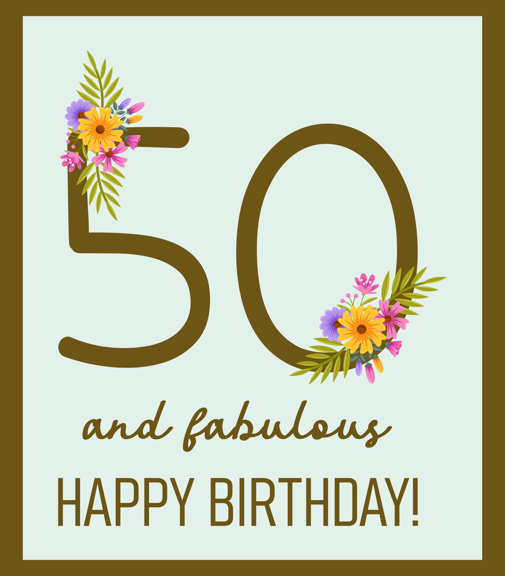 10 Best 50th Birthday Certificate Printable Printablee