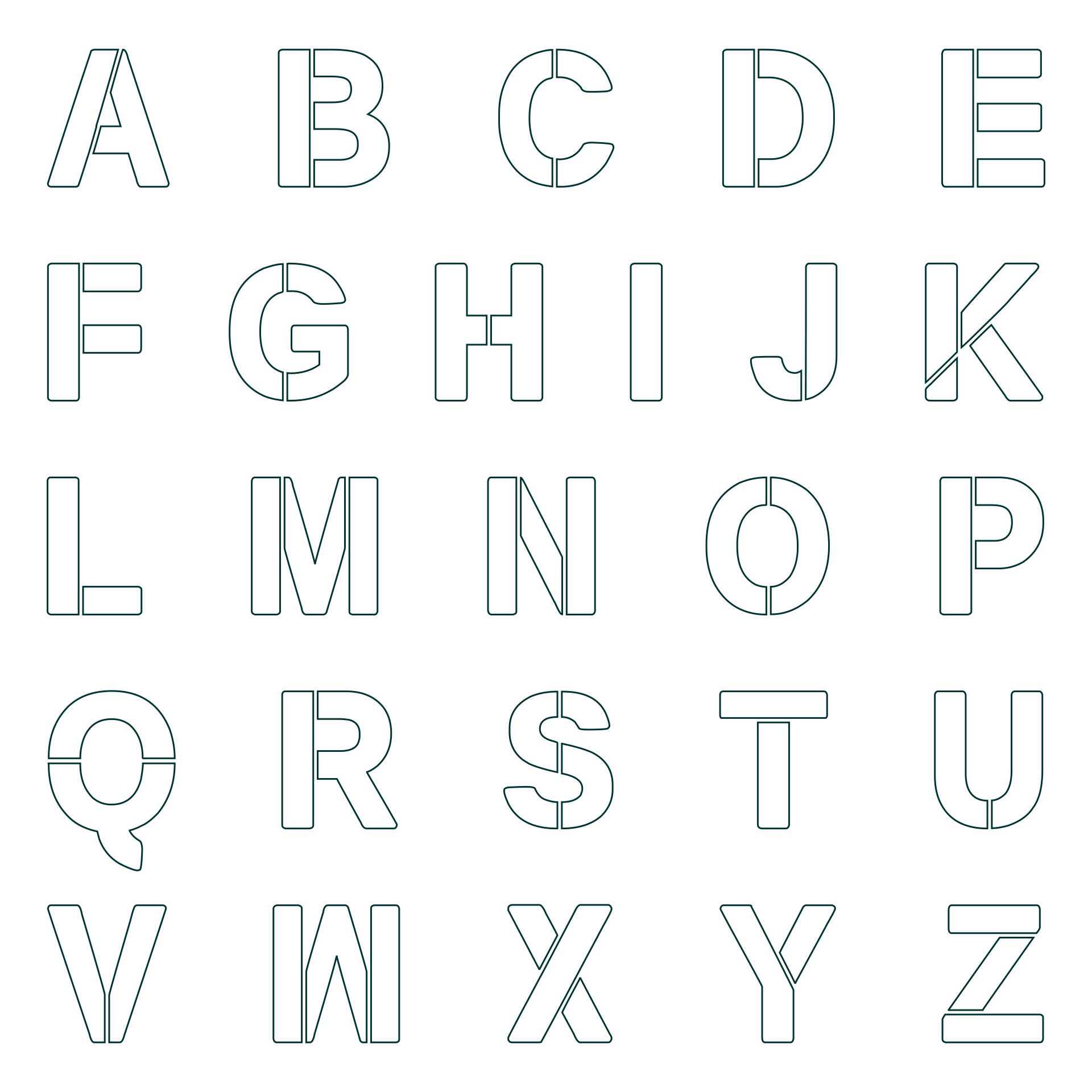 8 Inch Letter Stencils Alphabet 6 Free PDF Printables Printablee