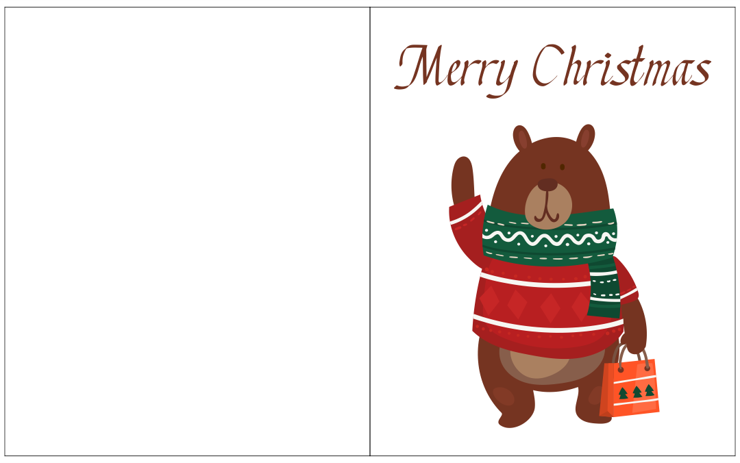 Christmas Card Templates Printable