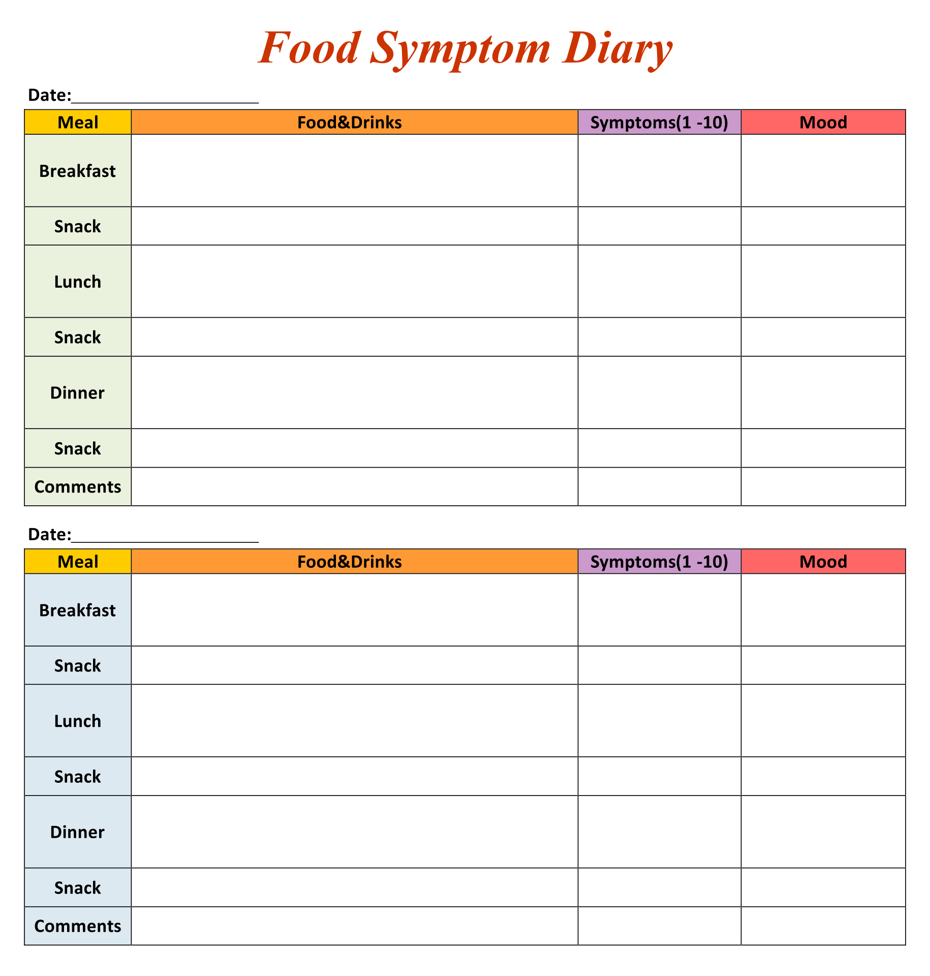 Symptom Journal 10 Free PDF Printables Printablee symptom-journal-10-free-pdf-printables-printablee