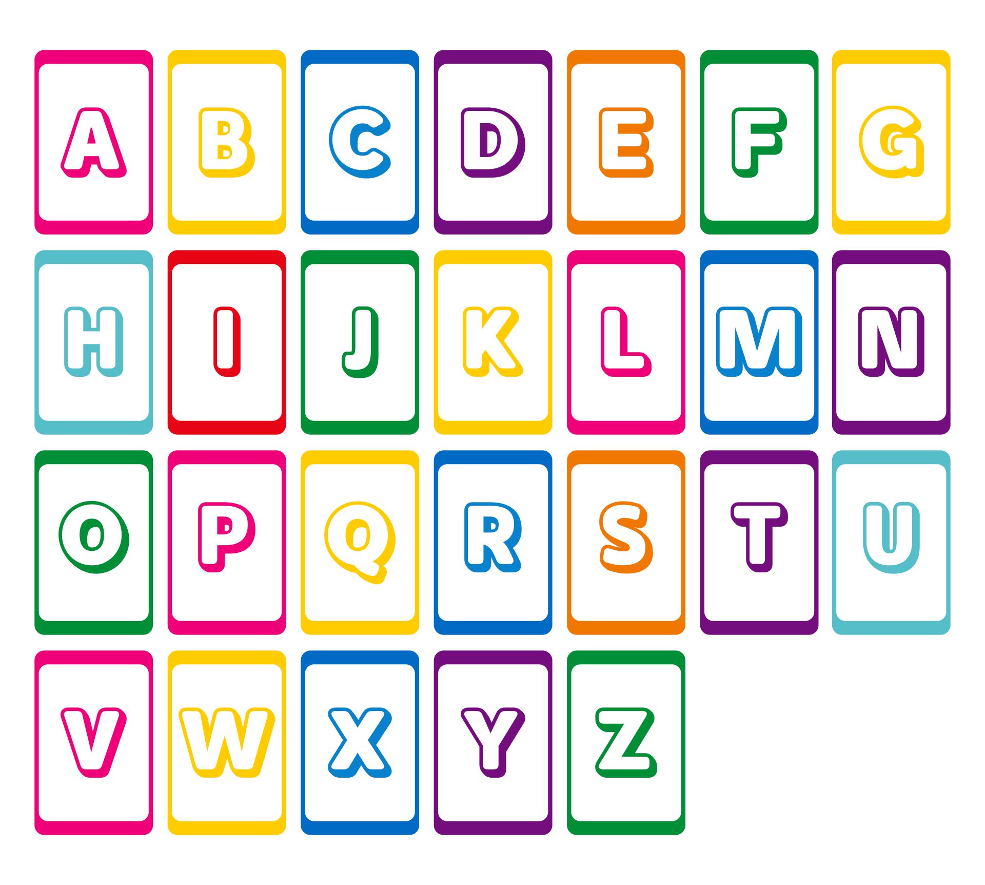 Large ABC Flash Cards 10 Free PDF Printables Printablee