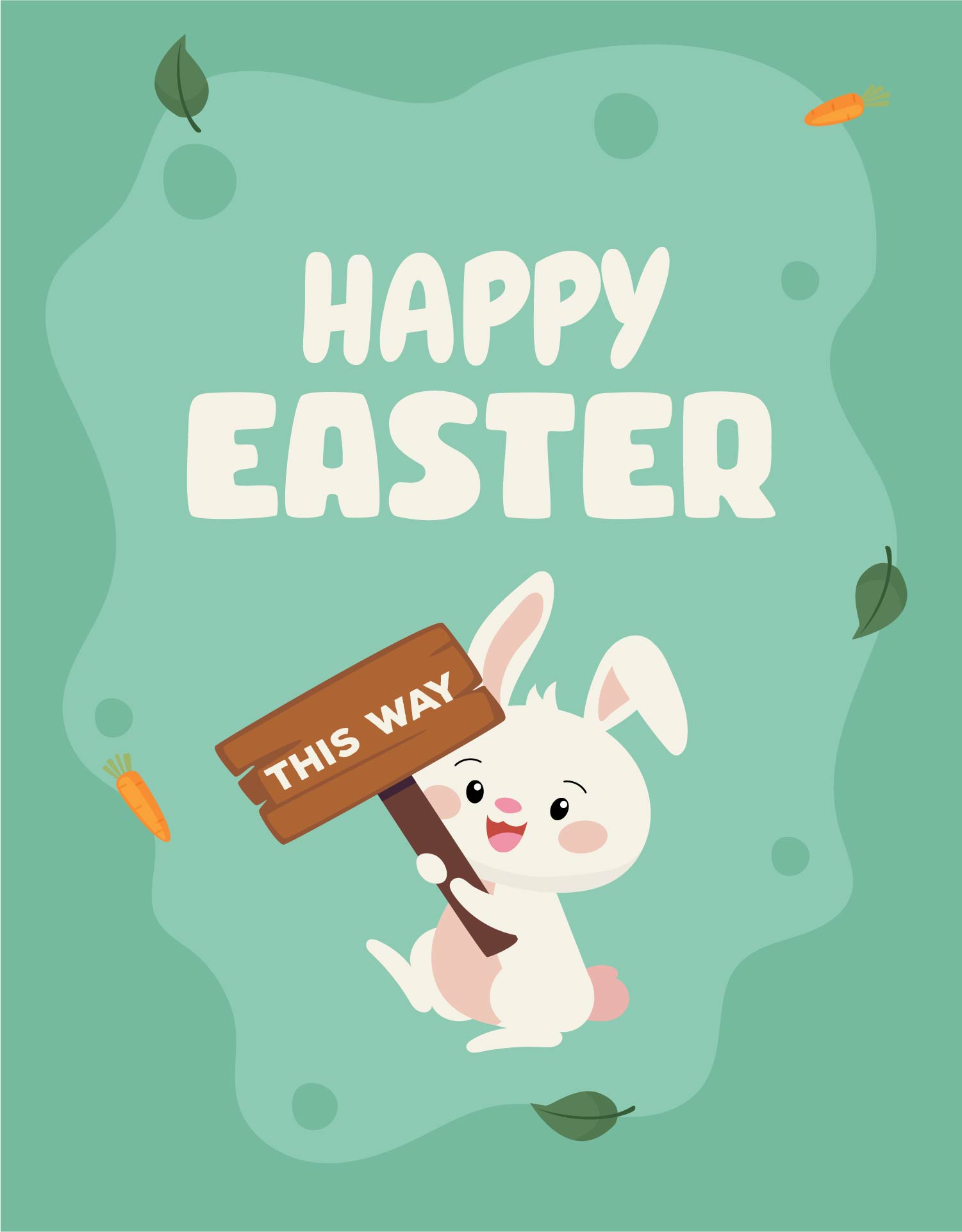 Printable Happy Easter Sign